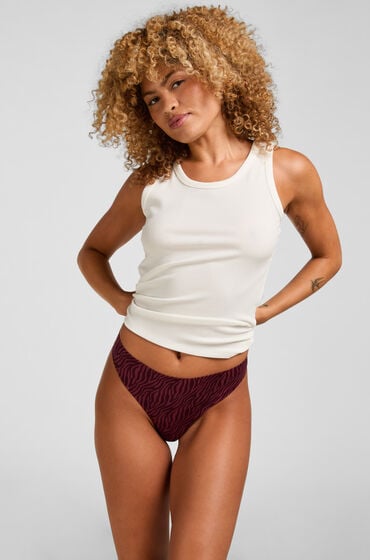 Hunkemöller Niewidzialne stringi basic Czerwony