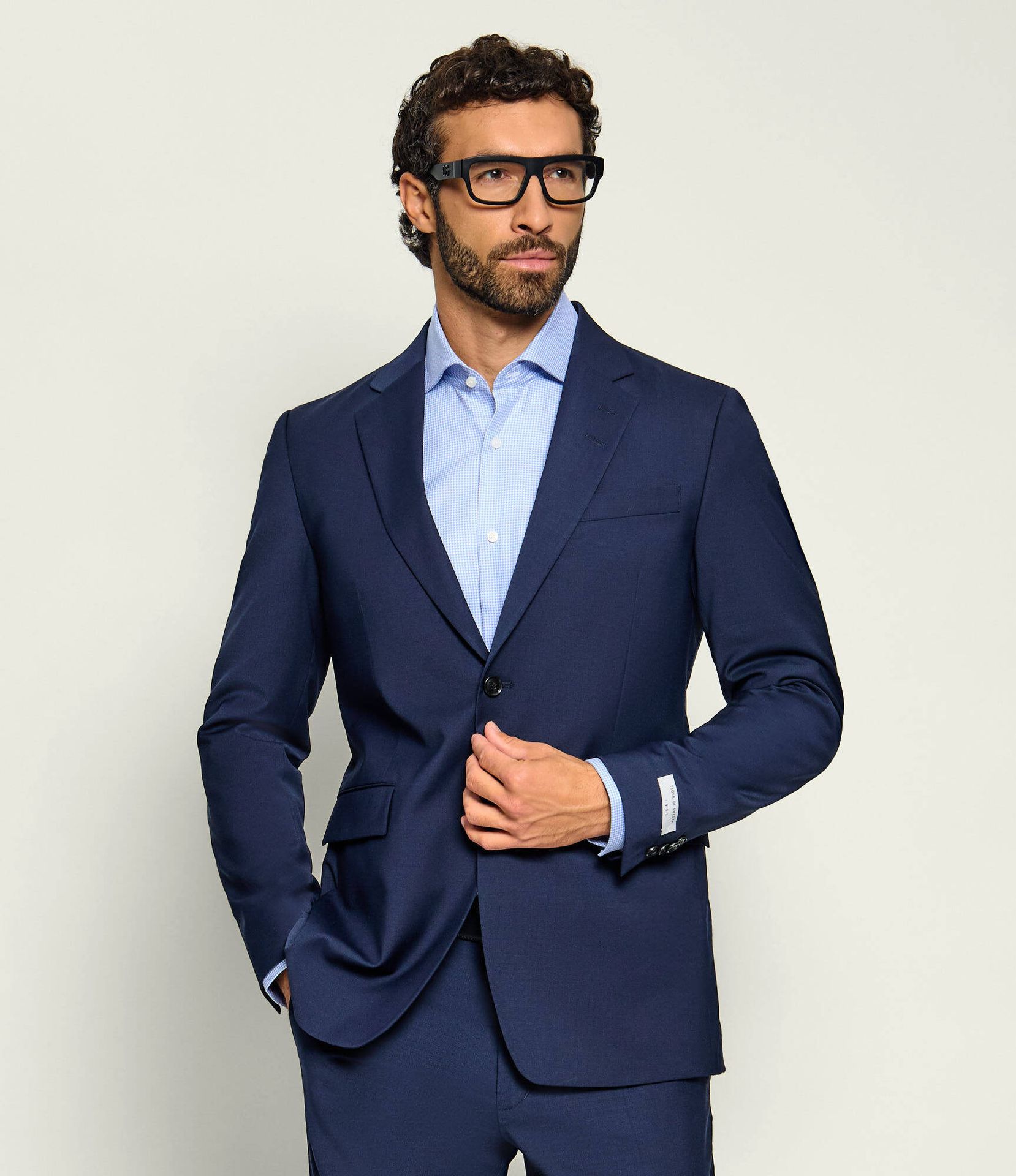 TIGER OF SWEDEN Marynarka Justins Slim Fit z dodatkiem wełny