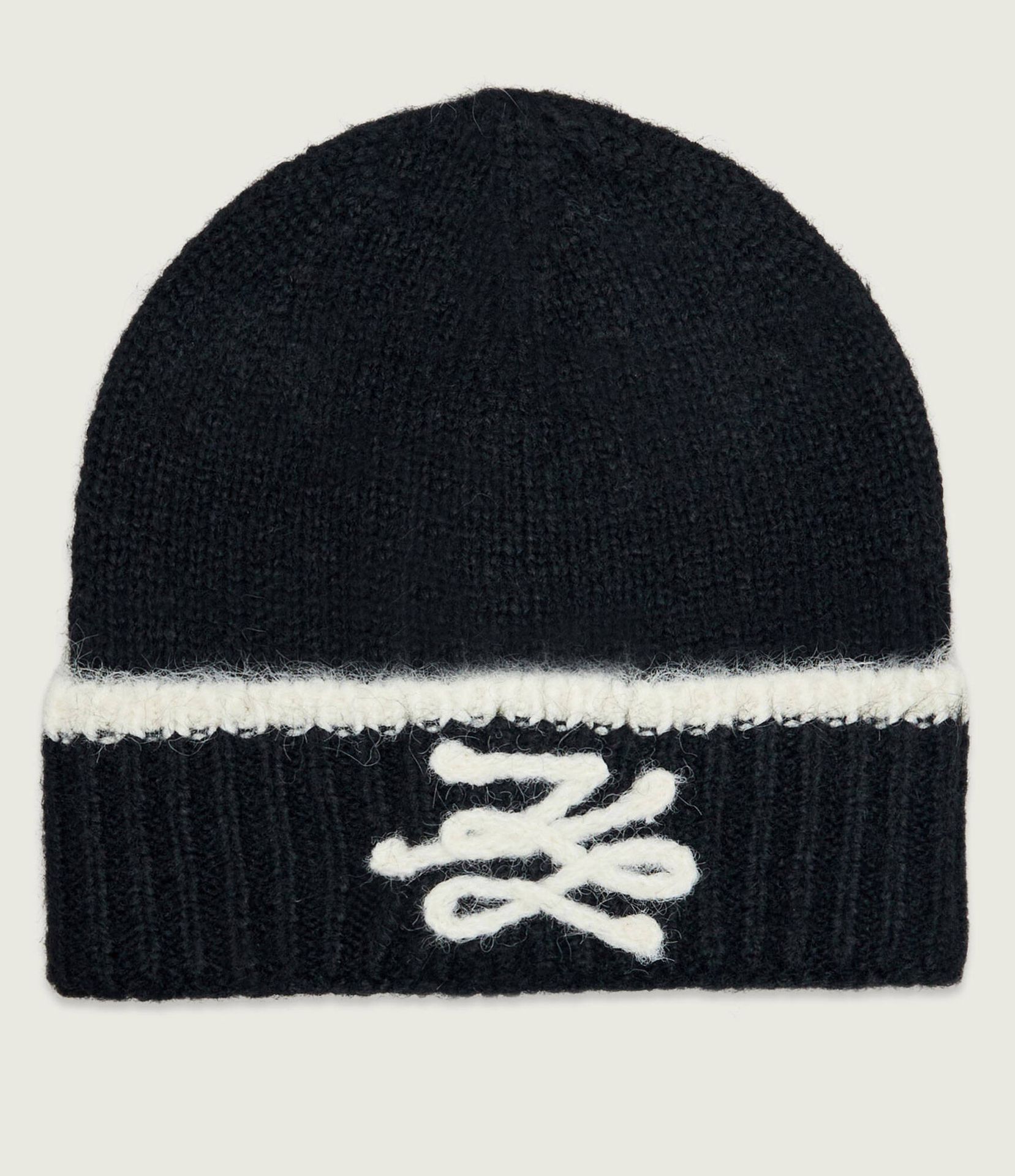 Karl Lagerfeld Czapka K/Autograph z dodatkiem wełny