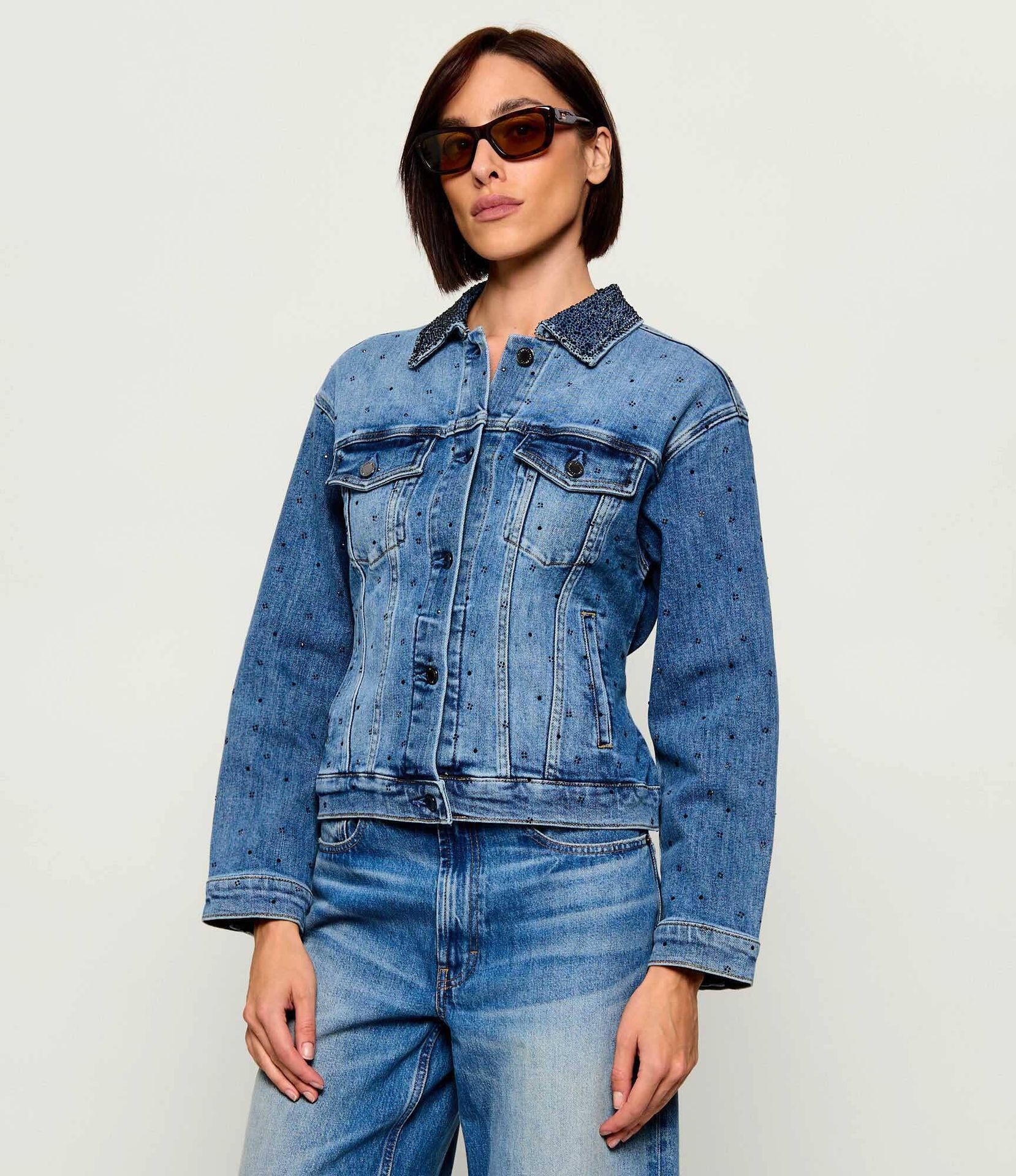 Liu Jo Kurtka jeansowa Slim Fit