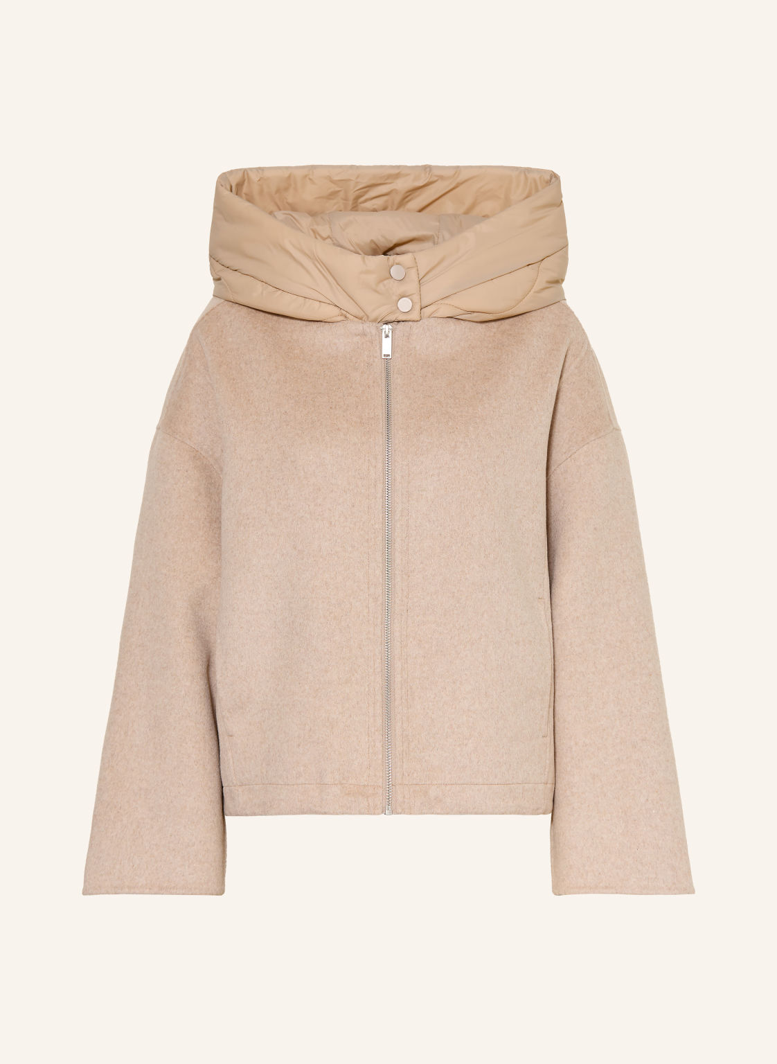 Opus Bomberka Z Odpinanym Kapturem beige