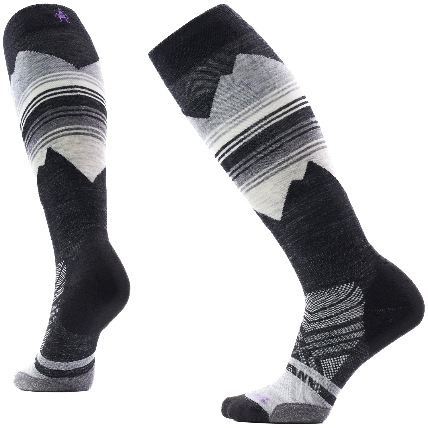 Skarpety narciarskie Smartwool W Ski Targeted Cushion Pattern Otc Rozmiar skarpet: 38-41 / Kolor: szary