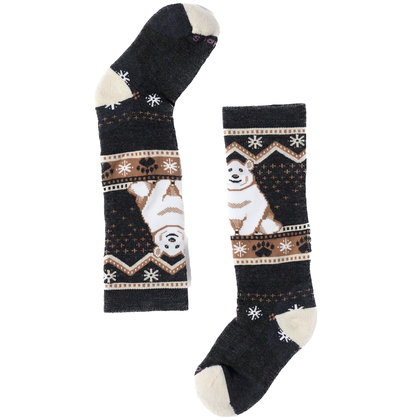 Skarpety Smartwool Kids' Wintersport Full Cushion Polar Bear Rozmiar skarpet: 29-32 / Kolor: szary
