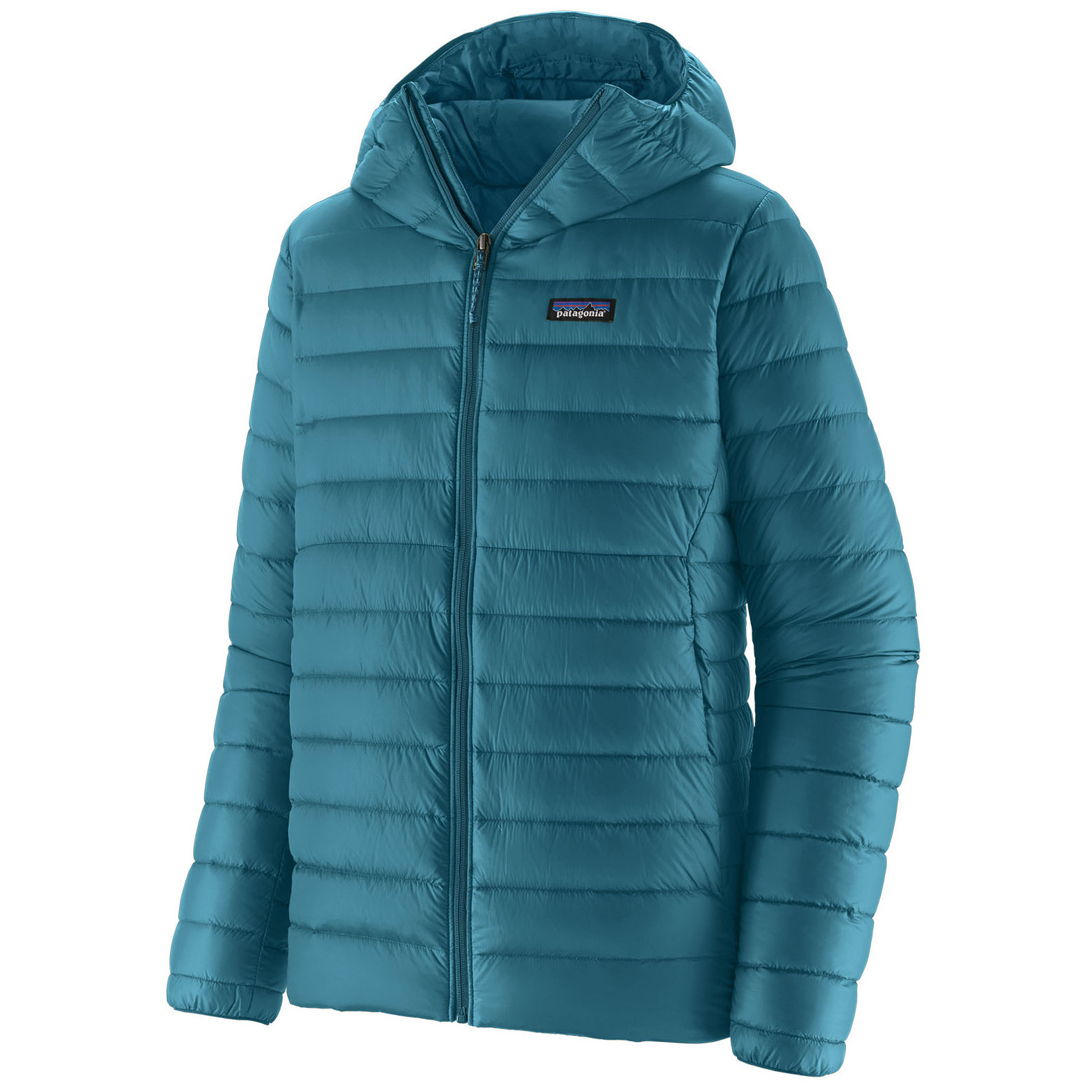 Męska kurtka puchowa Patagonia Down Sweater Hoody Rozmiar: L / Kolor: turkusowy