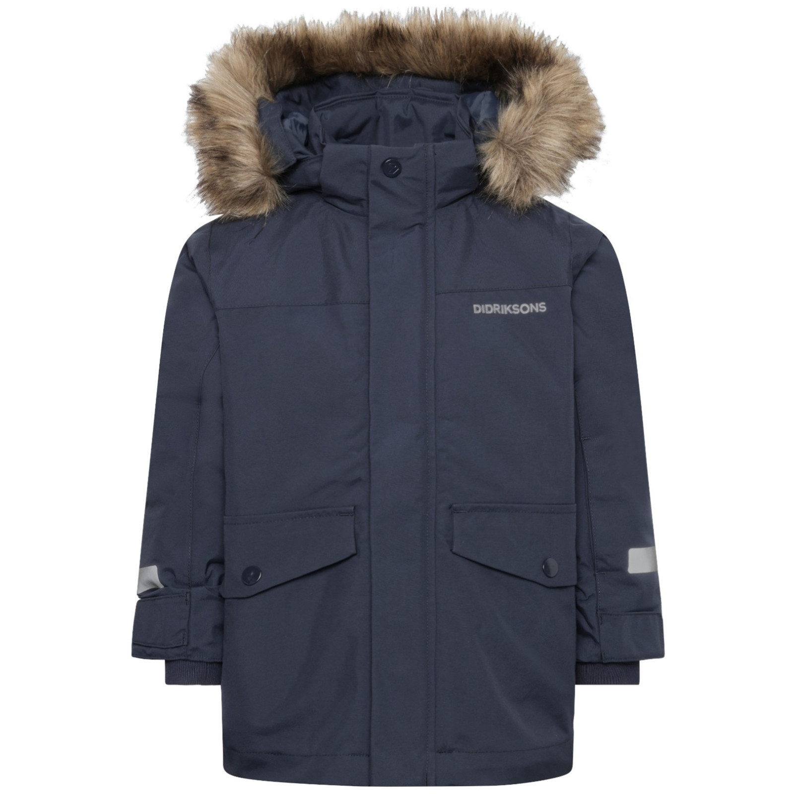 Dziecięca kurtka zimowa Didriksons Bjärven Kids Parka 5 Navy Rozmiar dziecięcy: 120 / Kolor: ciemnoniebieski