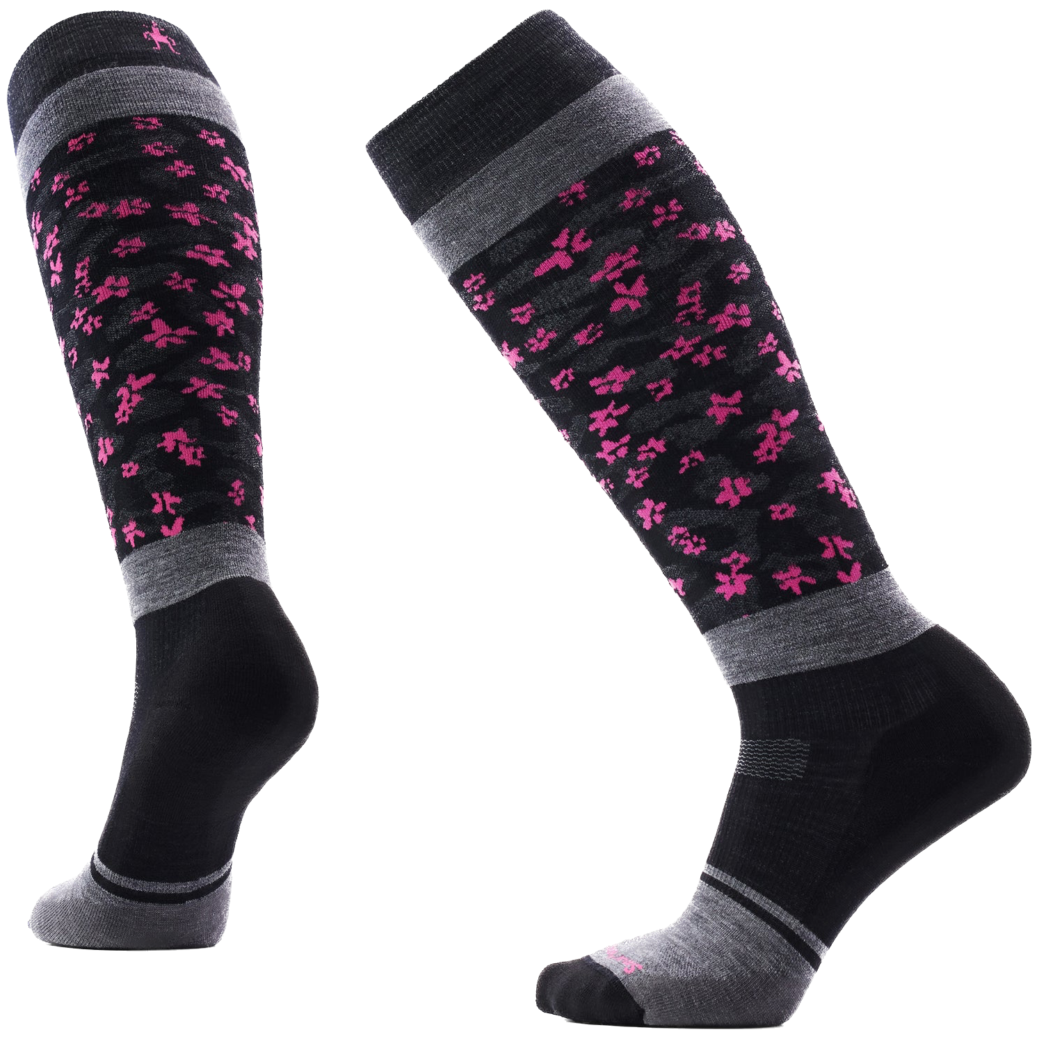Damskie podkolanówki Smartwool Snowboard Targeted Cushion Wild Rozmiar skarpet: 38-41 / Kolor: czarny