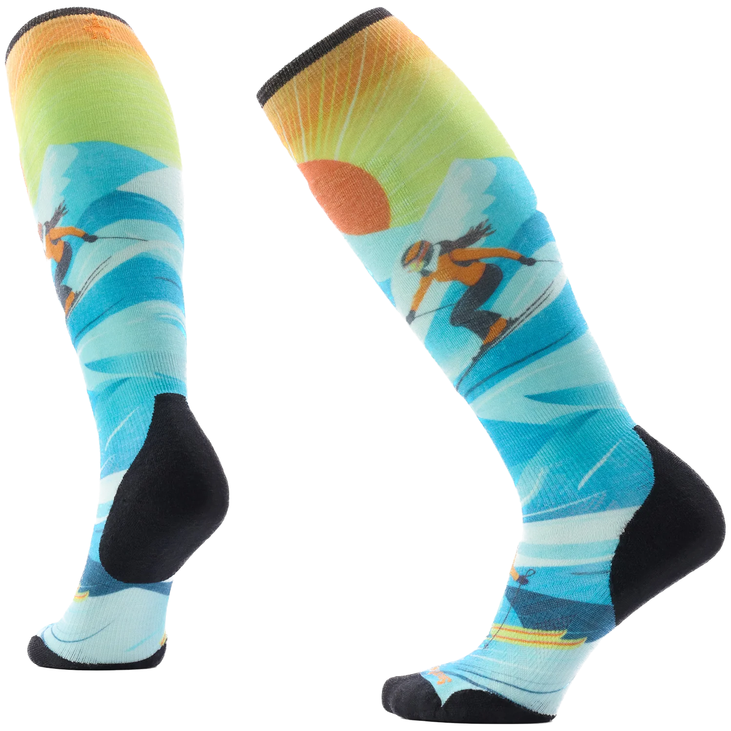 Damskie podkolanówki Smartwool Women's Ski Targeted Cushion Steep Days Rozmiar skarpet: 38-41 / Kolor: niebieski