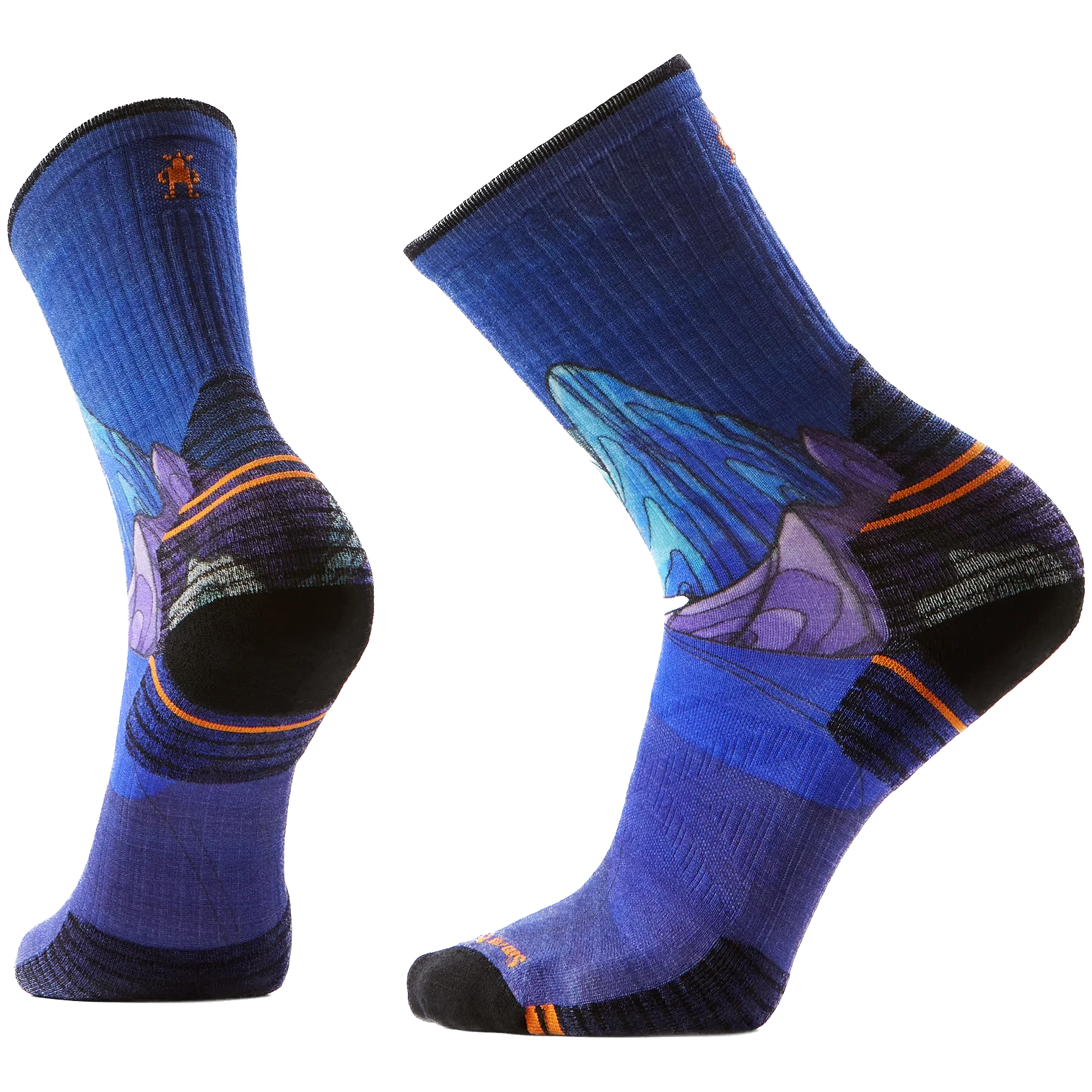 Skarpety Smartwool Hike Targeted Cushion Mountain Myth Prin Rozmiar skarpet: 46-49 / Kolor: niebieski