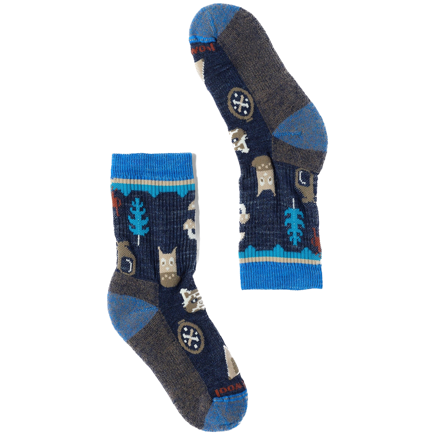 Skarpety dziecięce Smartwool Kids' Hike Light Cushion Critter Cache C Rozmiar skarpet: 29-32 / Kolor: ciemnoniebieski