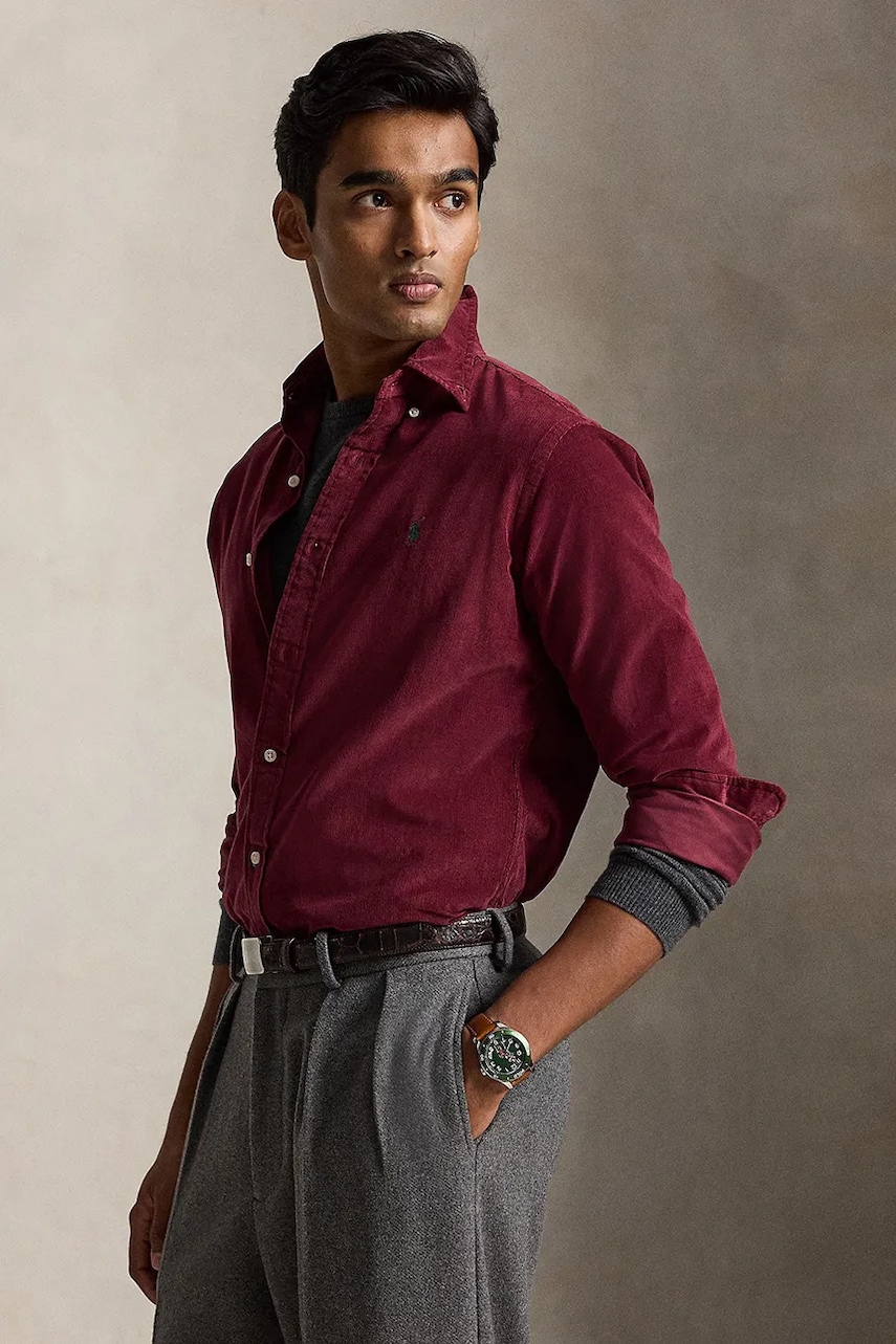 Polo Ralph Lauren 21W Corduroy koszula bawełniana męska