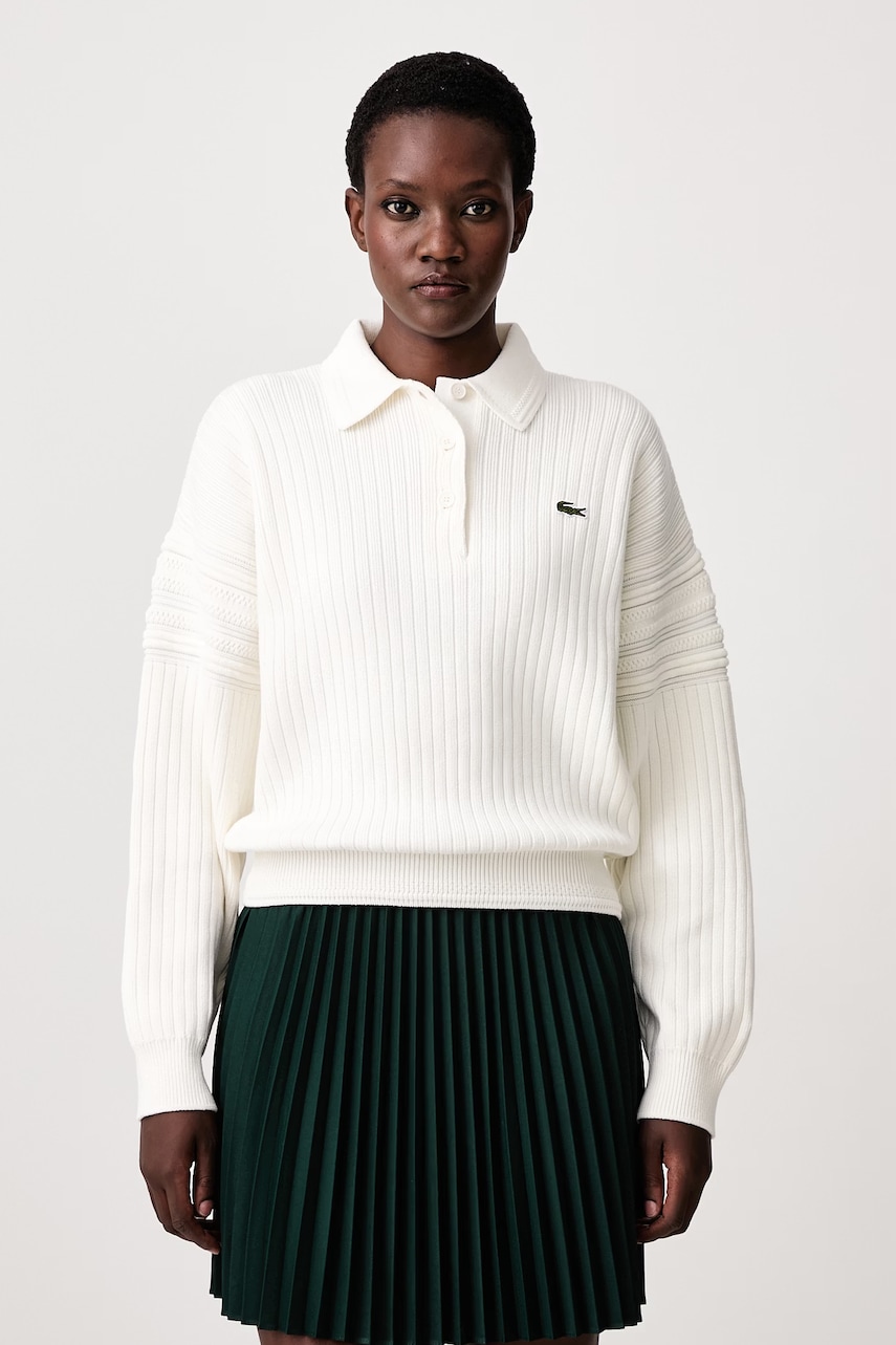 Lacoste sweter bawełniany damski