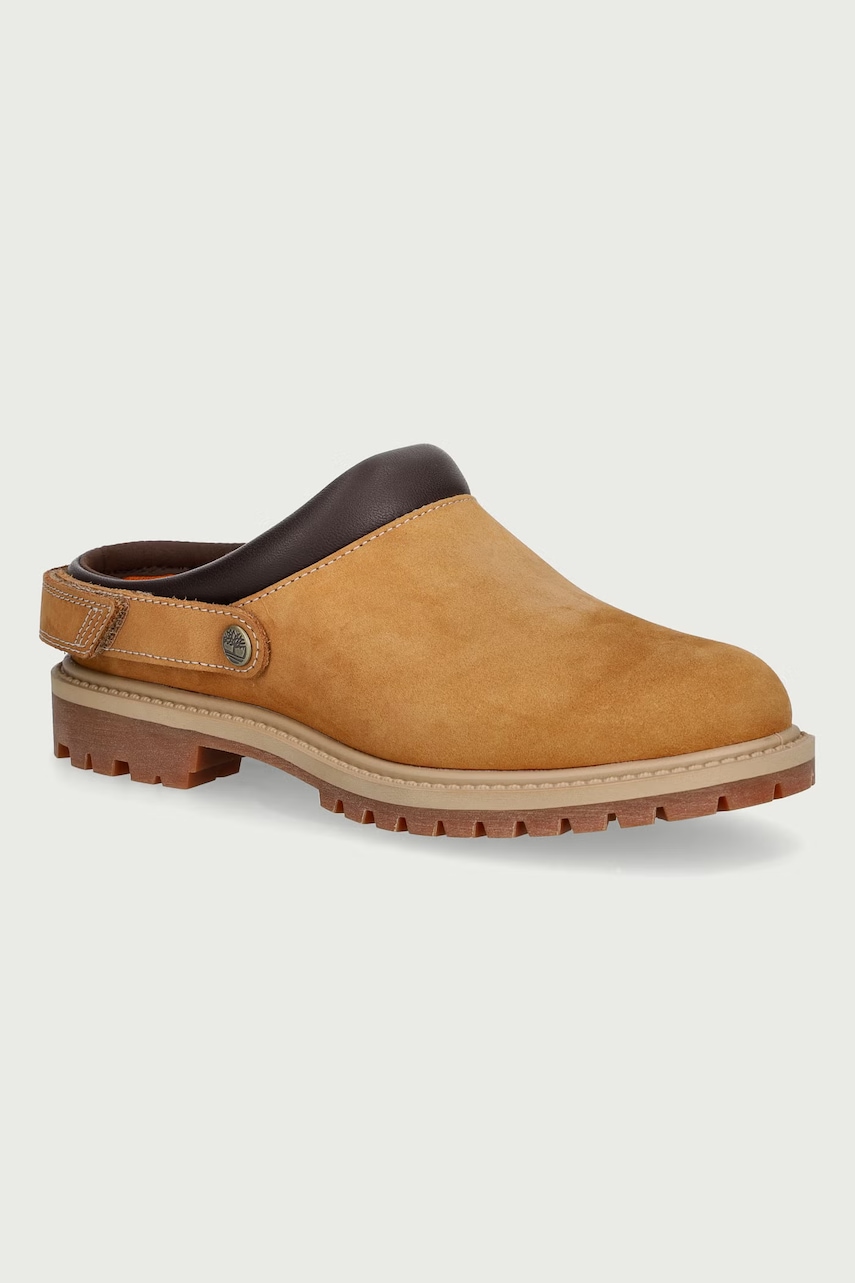 Timberland Clog klapki mules damskie nubukowe