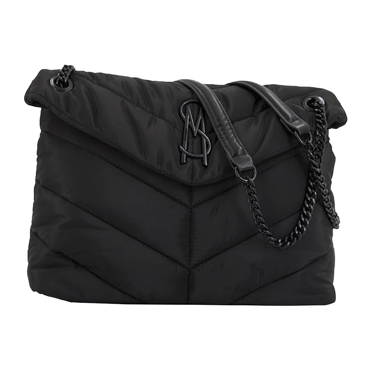 Torebka damska Steve Madden BBritta-N SM13001202BBL czarna pikowana tkanina 100%