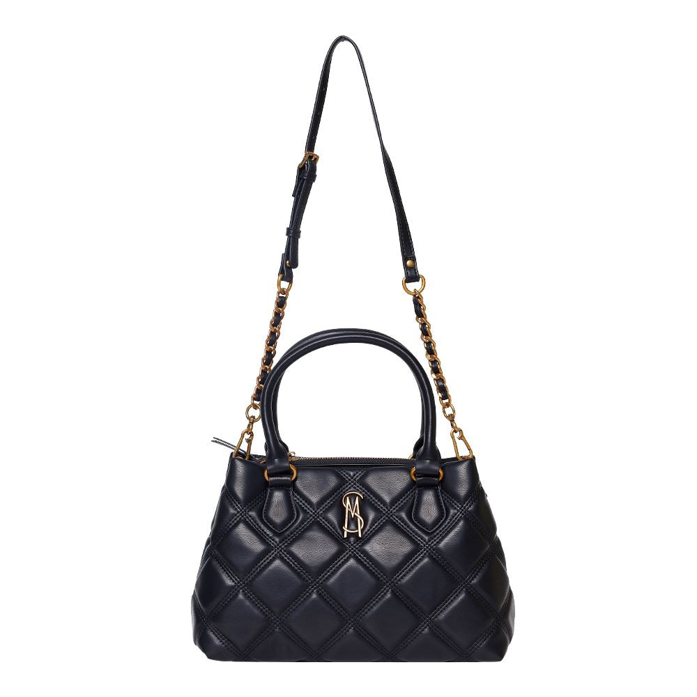 Steve Madden Bnessie SM13001606GLB - Pikowana torebka damska czarna, crossbody, 100% materiał syntetyczny