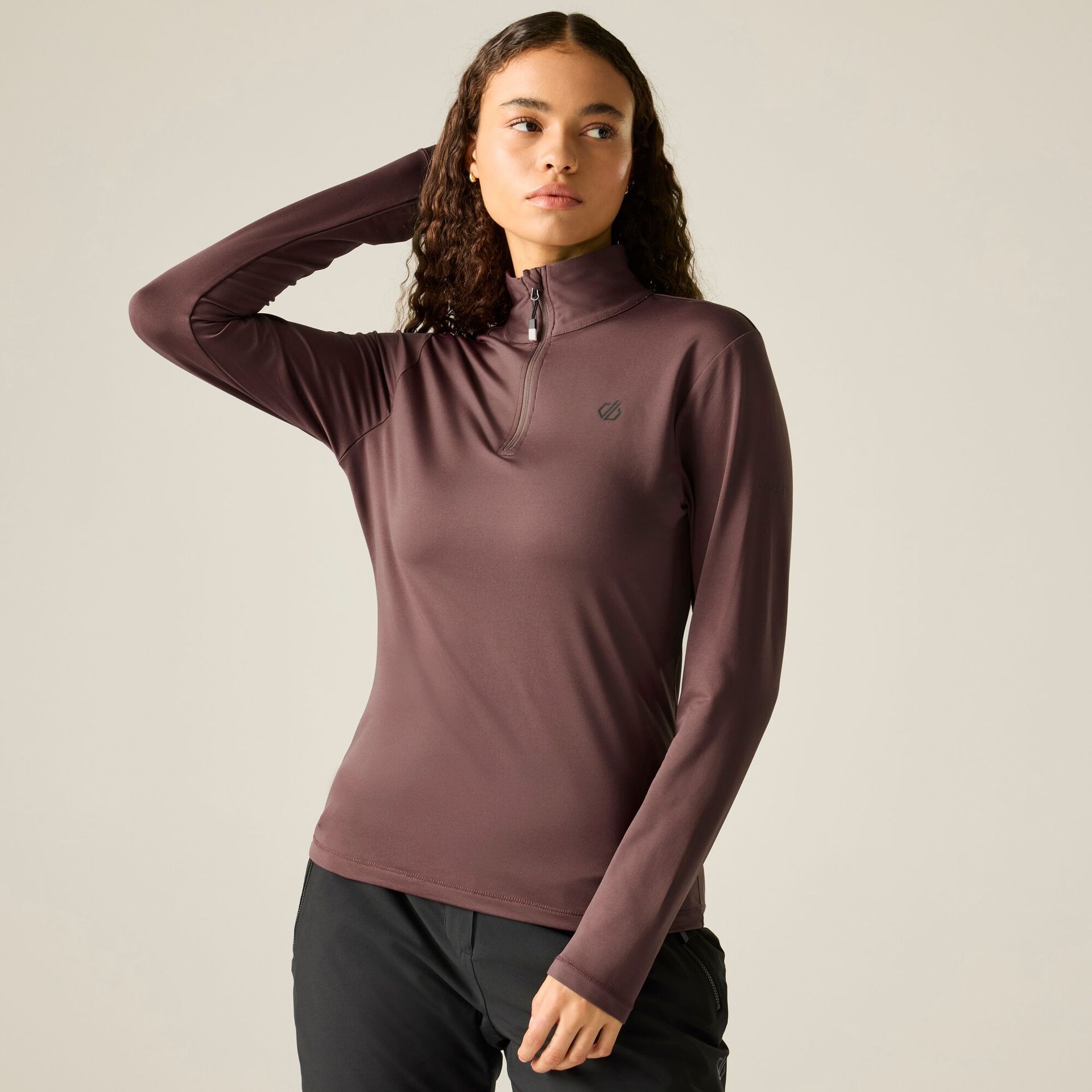 Dare 2b Bluza damska z suwakiem Lowline II Fioletowy, Rozmiar: 46