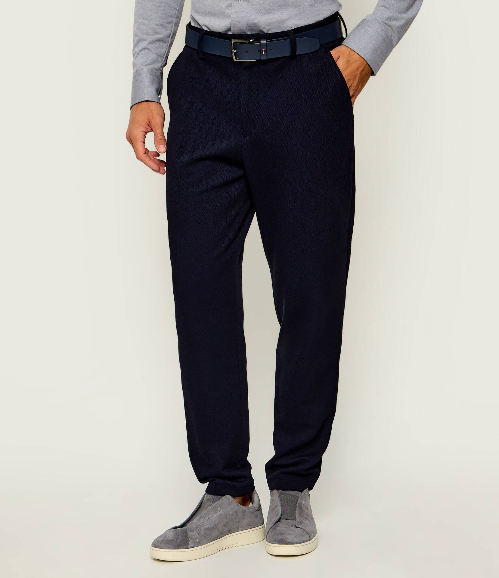 Opinie o BOSS BLACK Spodnie chino P-Perin-IDS-J-WG-264 Tapered fit z dodatkiem wełny