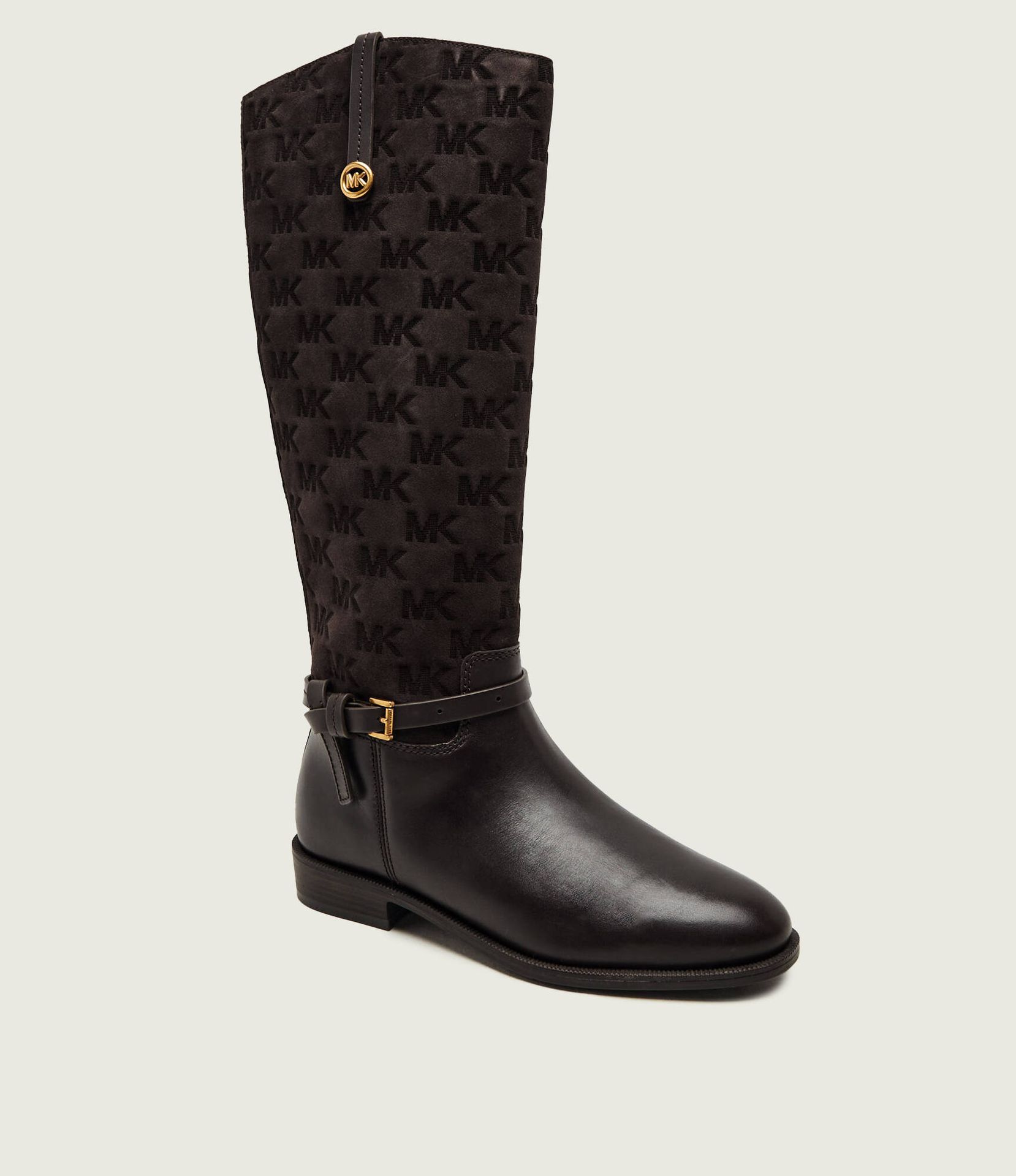 Michael Kors Oficerki Beverly zamsz z dodatkiem skóry