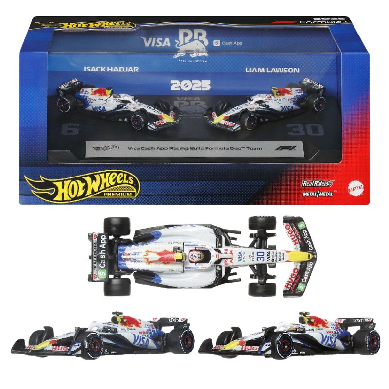 Hot Wheels Premium Formuła 1 Zestaw 2-pak Bolidy F1 Model Racing Bulls W Skali 1:64