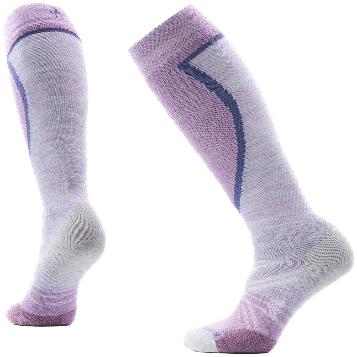 Skarpety narciarskie Smartwool W Ski Full Cushion OTC - Recycled Rozmiar skarpet: 34-37 / Kolor: fioletowy