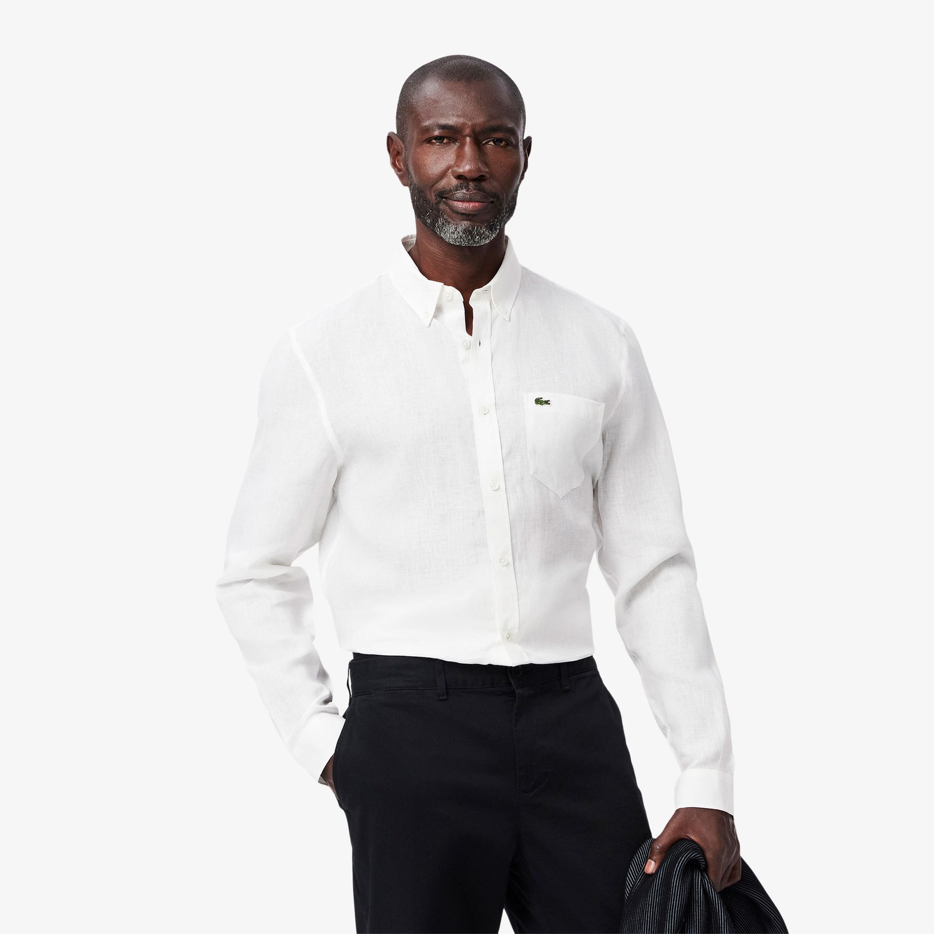 Lacoste Lniana Koszula Męska Lacoste