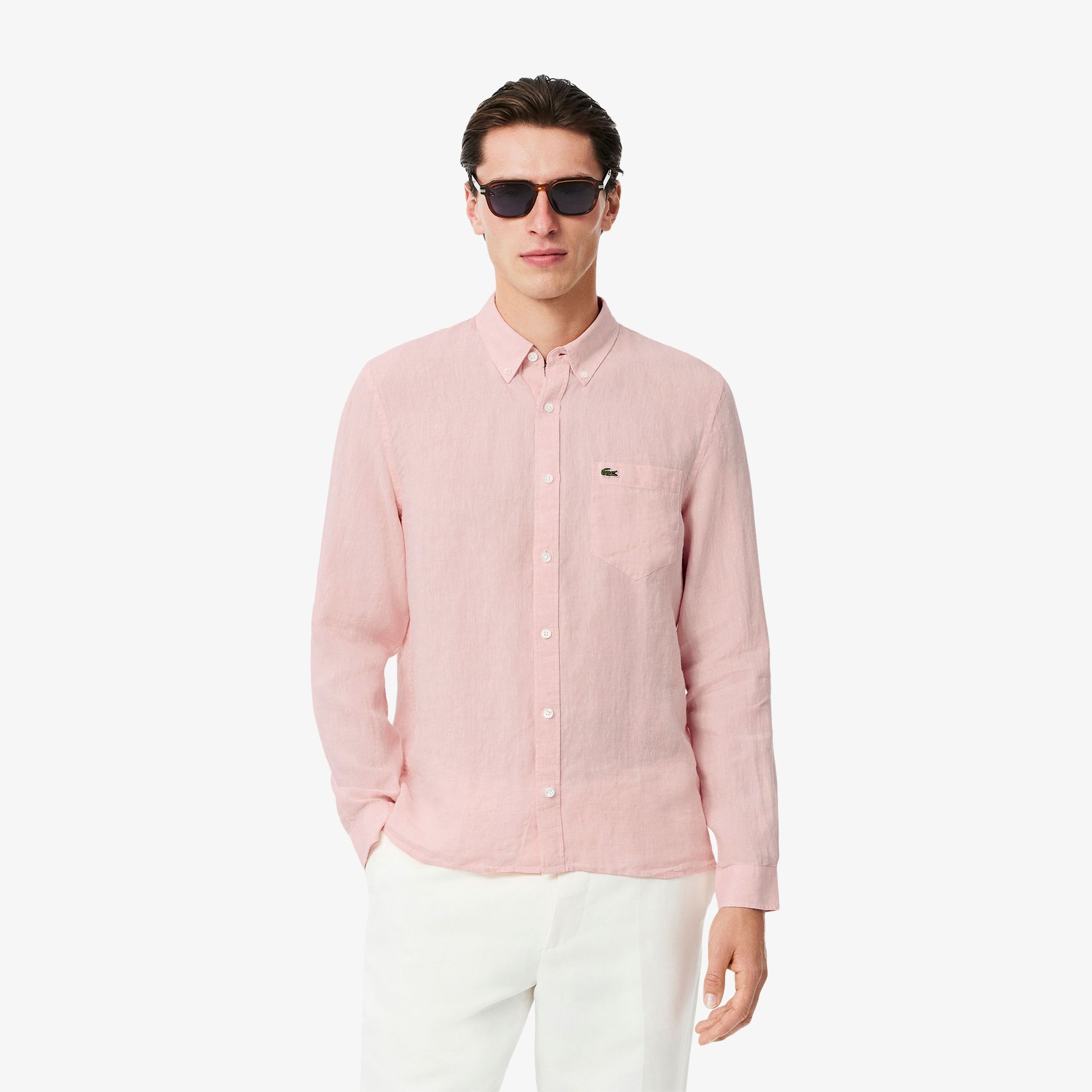 Lacoste Męska Koszula Lniana