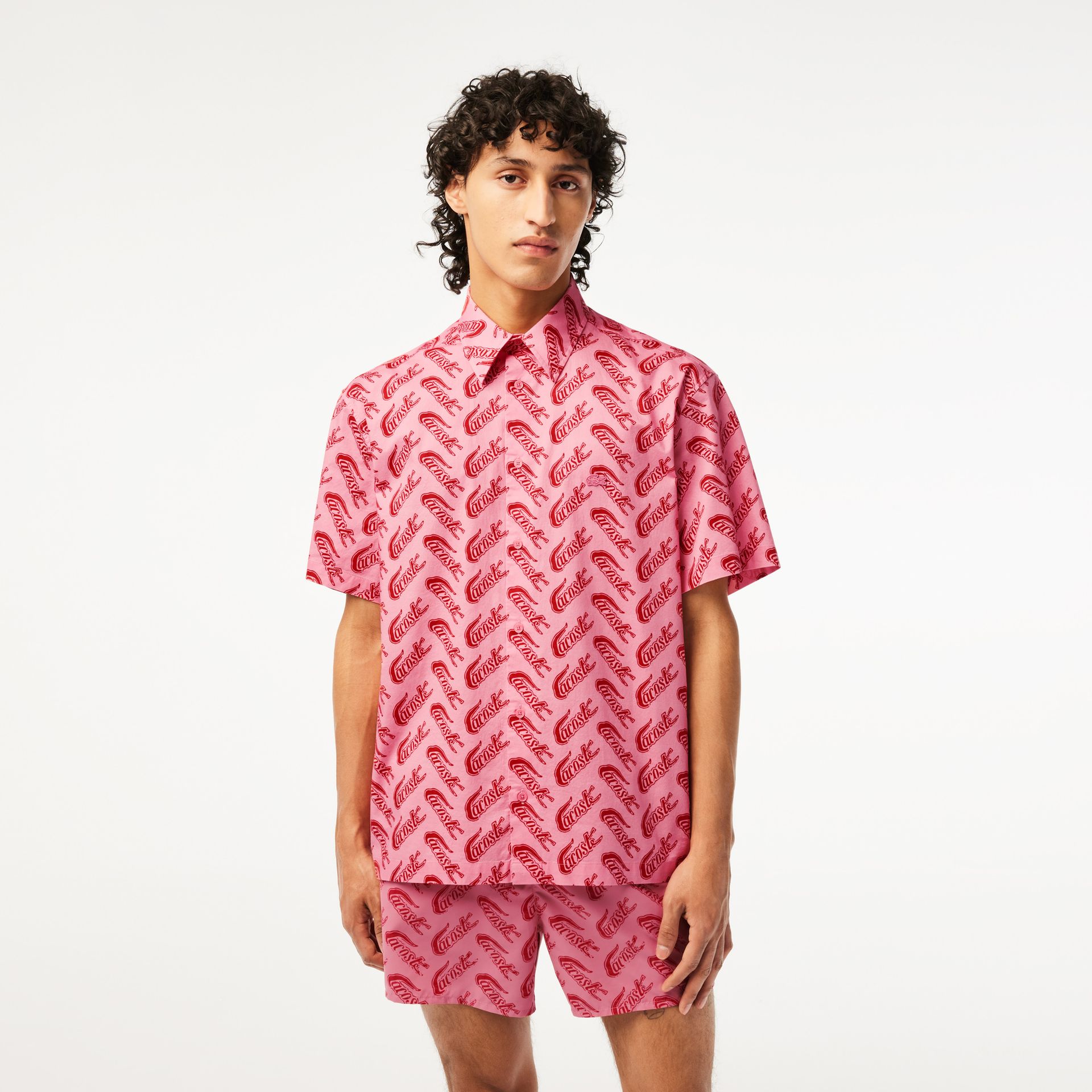 Lacoste Koszulka Męska Z Krótkim Rękawem I Nadrukiem W Stylu Vintage Lacoste