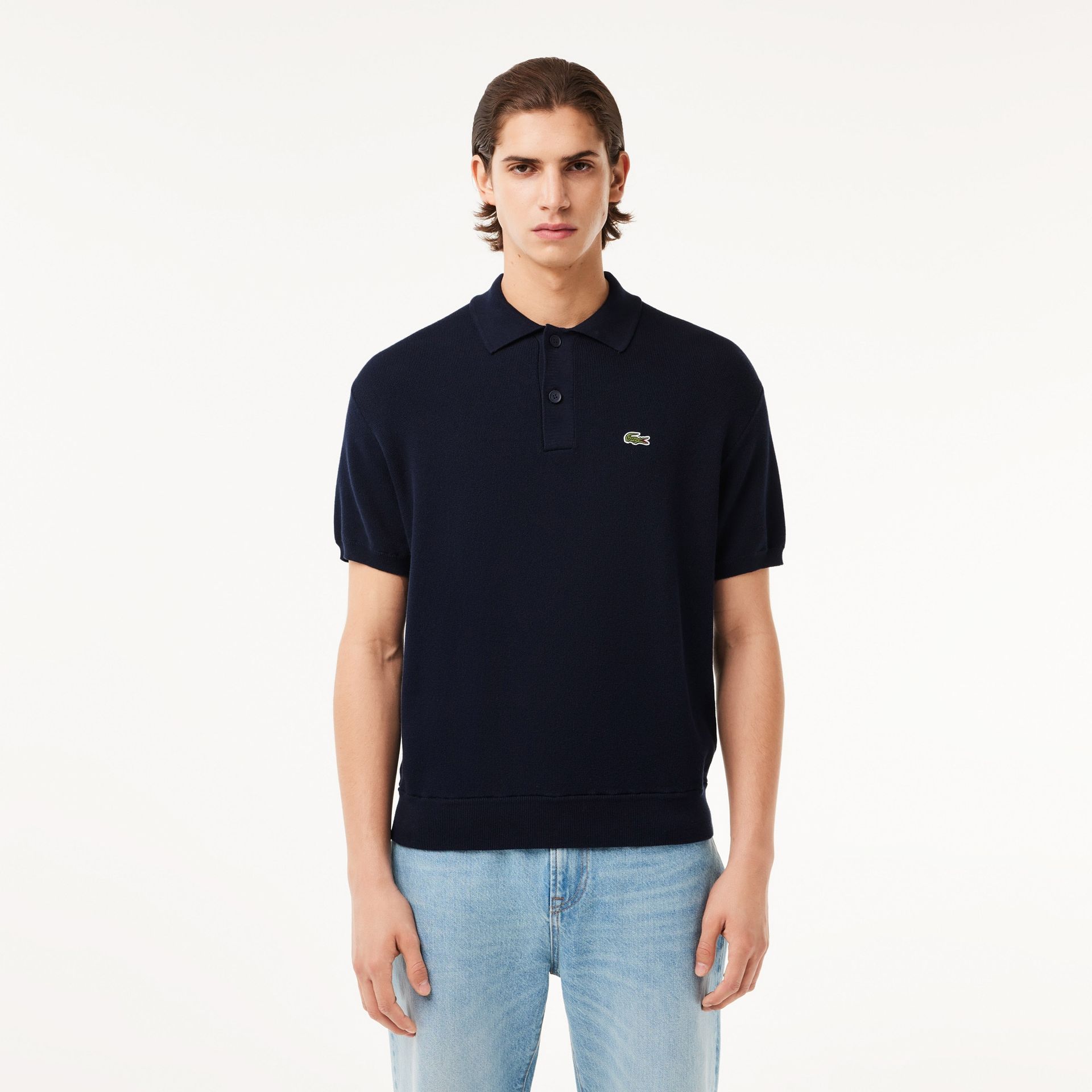 Lacoste Koszulka Polo Z Organicznej Bawełny Z Kołnierzykiem