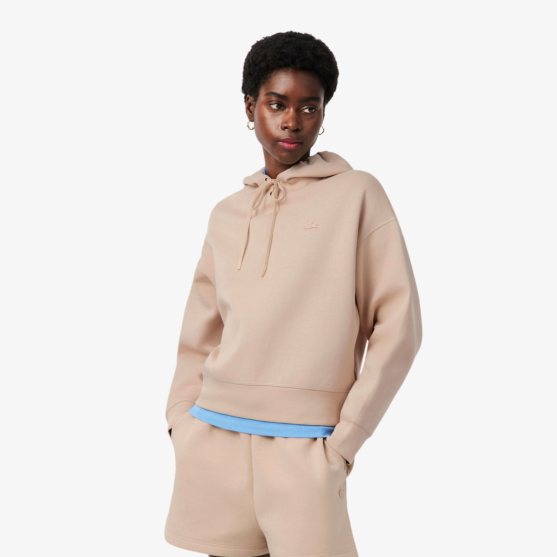 Lacoste Regulowana Bluza Oversize Z Kapturem
