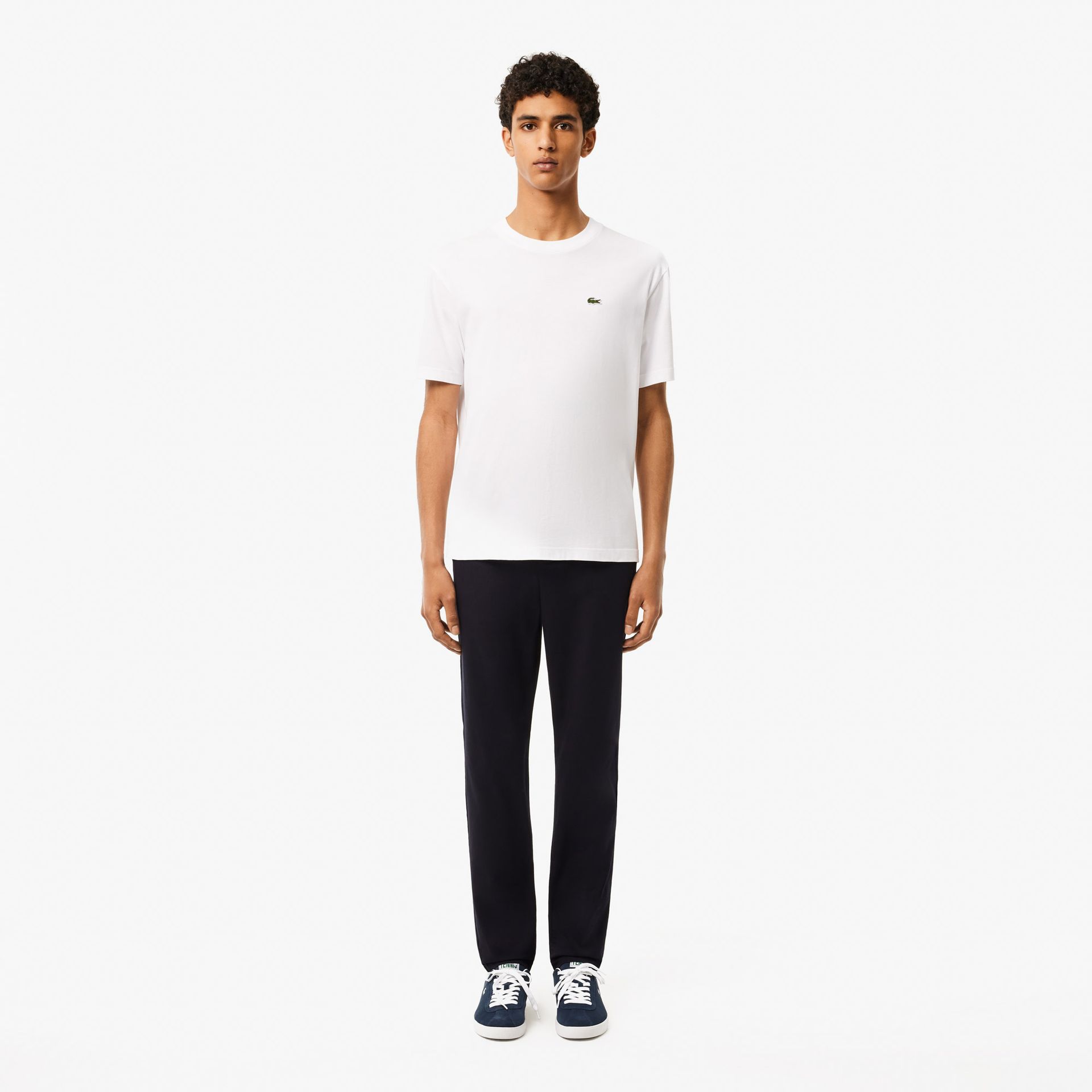 Lacoste Bawełniane Dopasowane Spodnie Chino