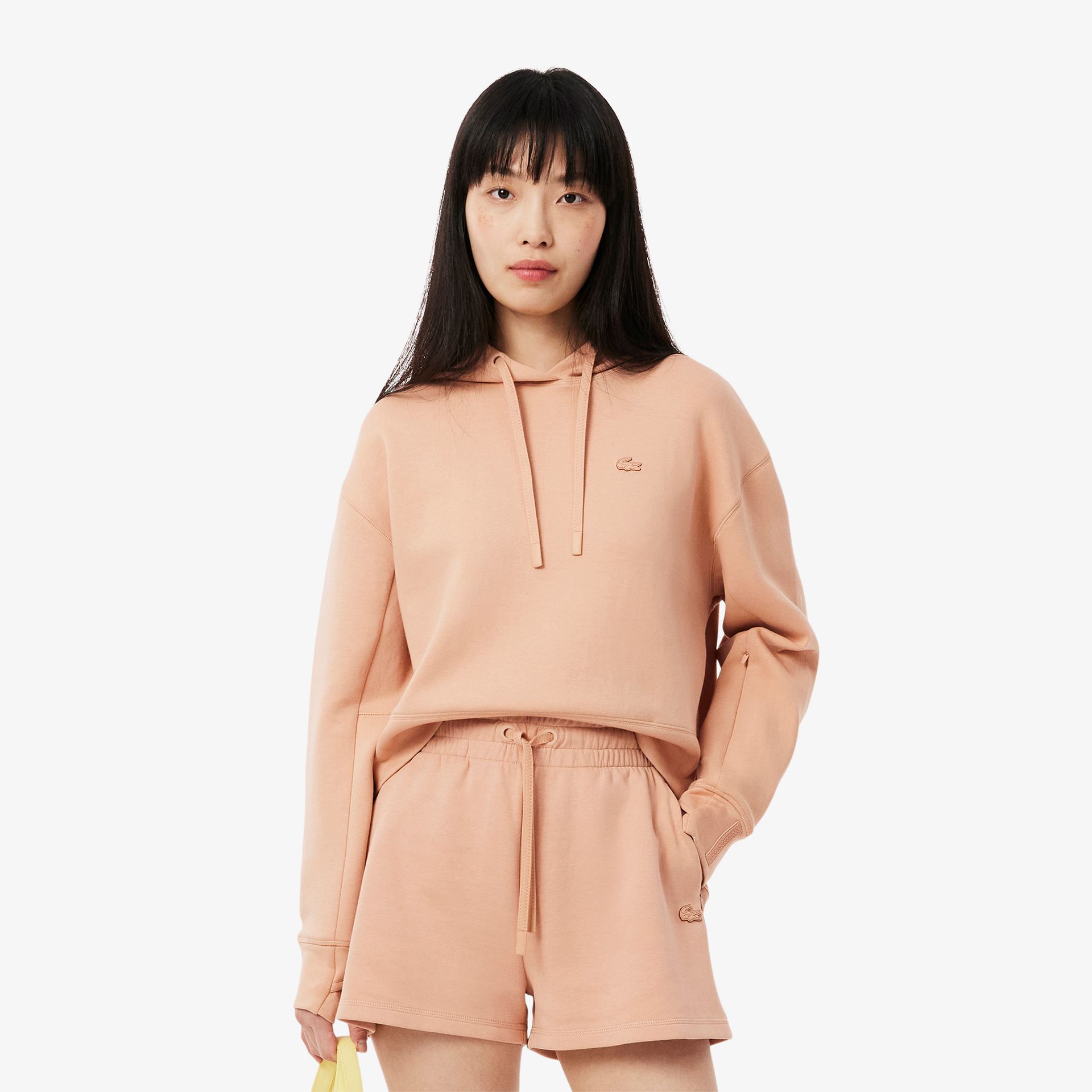 Lacoste Krótka Bawełniana Bluza Z Kapturem