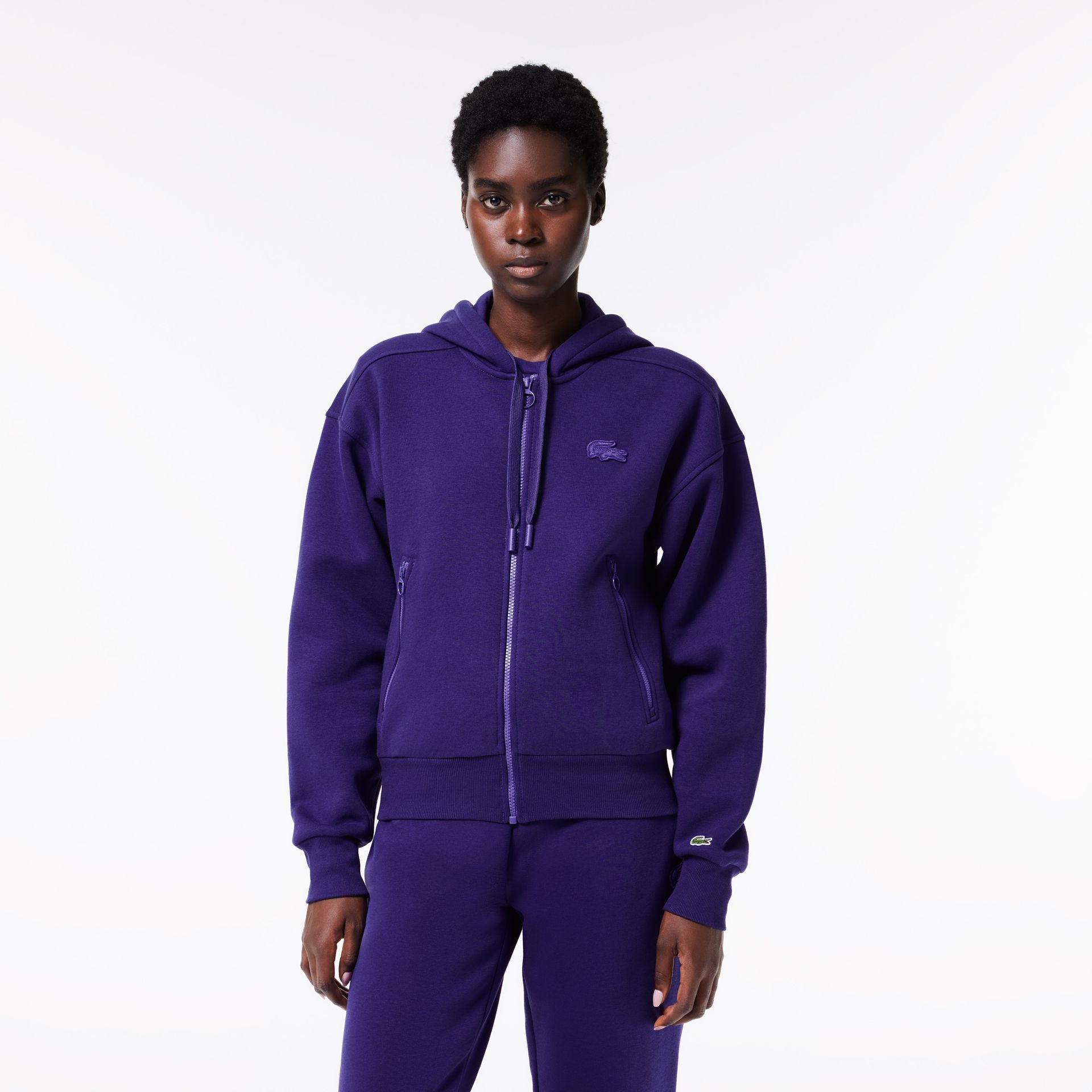 Lacoste Bluza Dresowa Z Zamkiem Błyskawicznym Z Bawełny