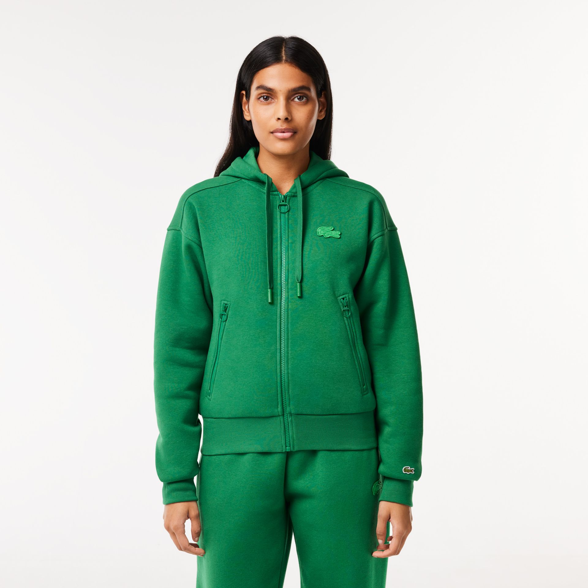 Lacoste Bluza Dresowa Z Zamkiem Błyskawicznym Z Bawełny