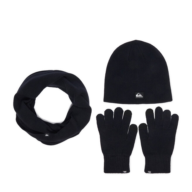 Komplet czapka, komin i rękawiczki Quiksilver CWBEO-QS-SM346-002-AW26 Granatowy
