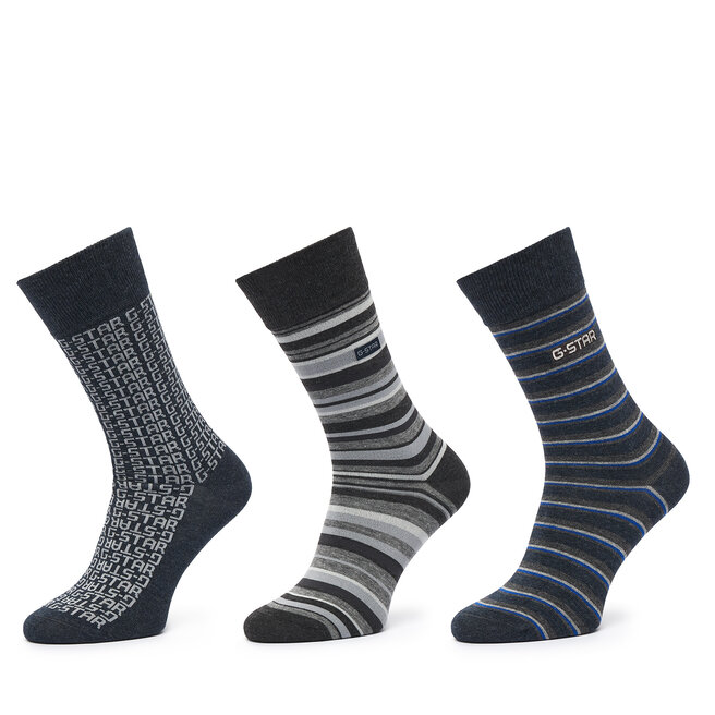 Skarpety długie G-STAR CEO_AS_G-STAR_W_047_AW26 (3-PACK) Kolorowy