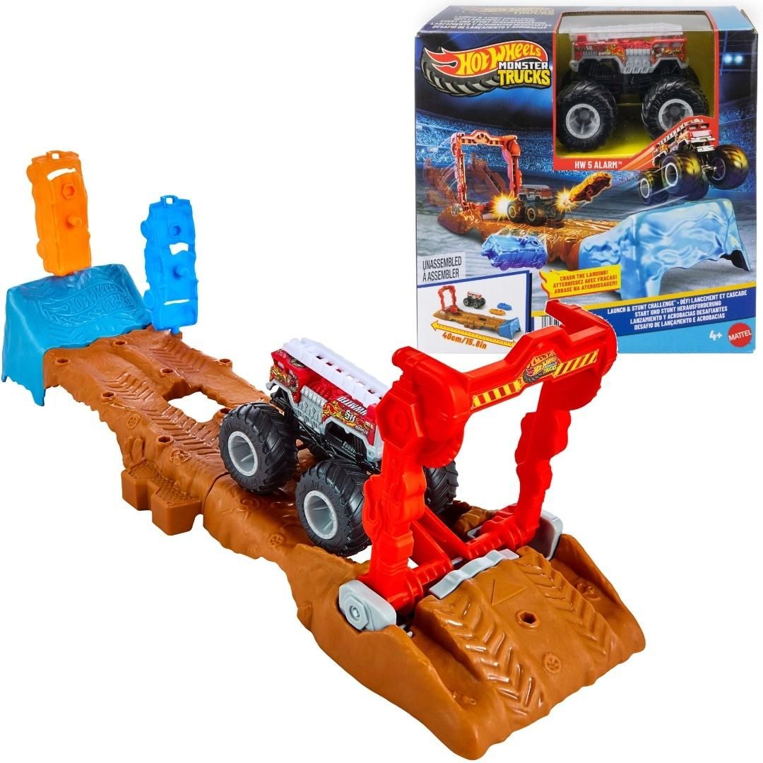 Hot Wheels Monster Truck Kaskaderska wyrzutnia - model lub pojazd