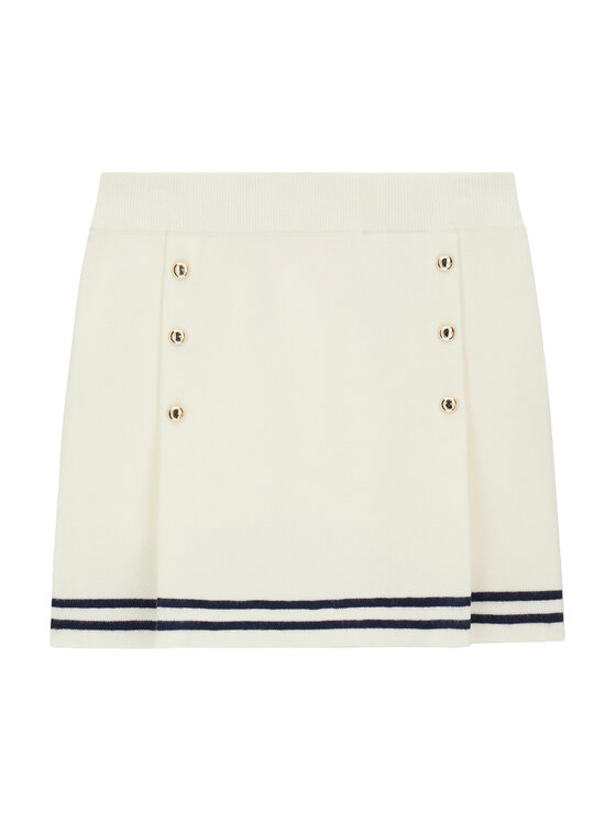 Guess Spódnica mini J6BD02Z 1277 Kremowy Regular Fit