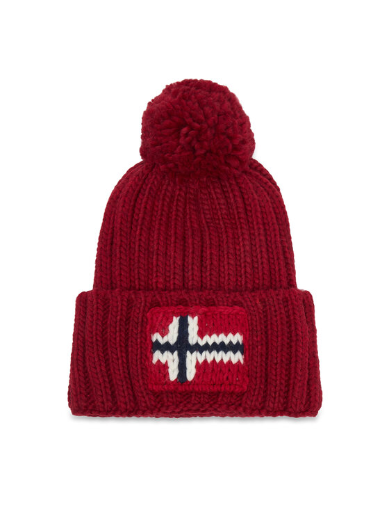 Napapijri Czapka Semiury 5 NP0A4GKB Czerwony ciemny