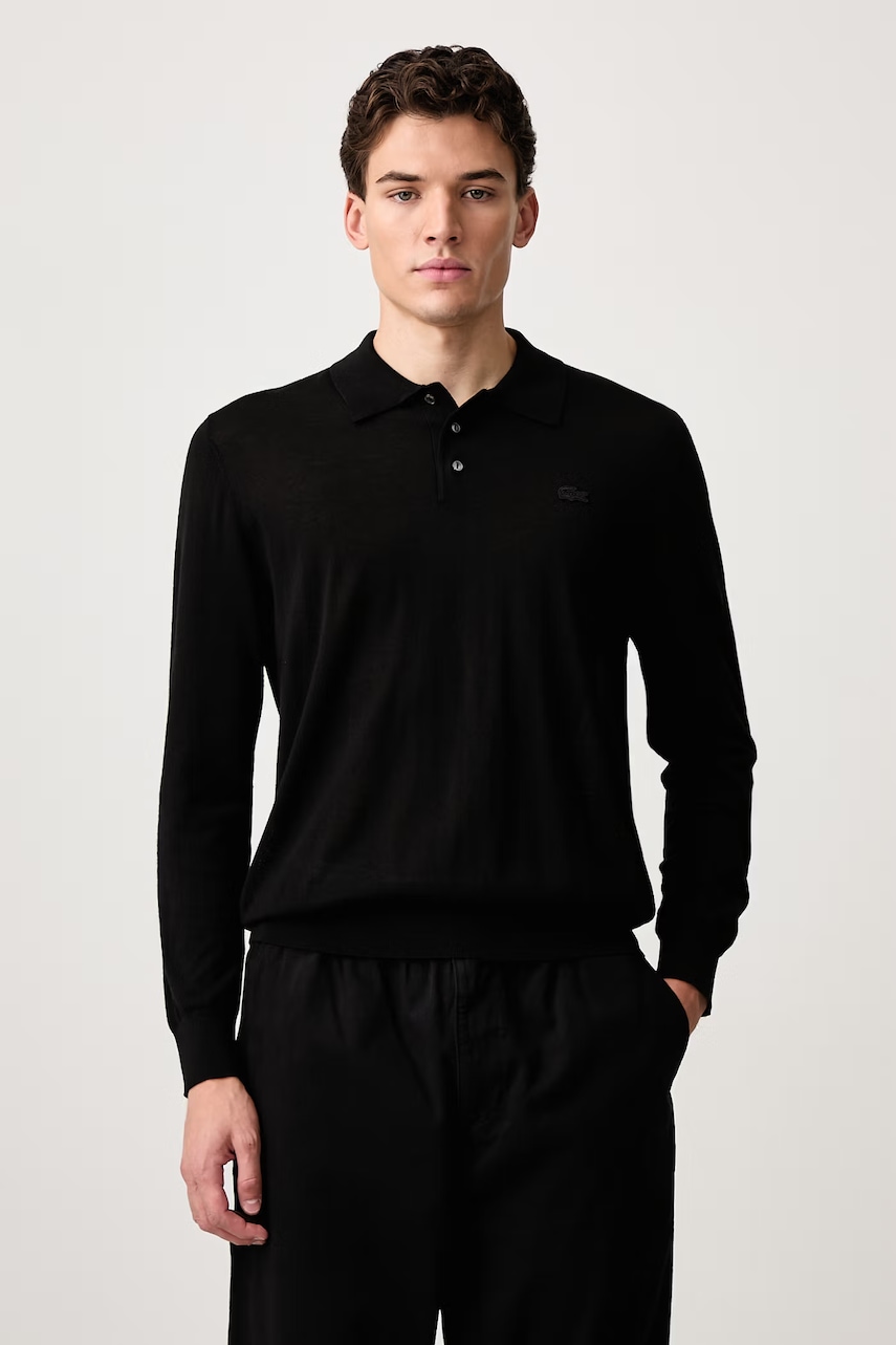 Lacoste sweter męski z kaszmirem