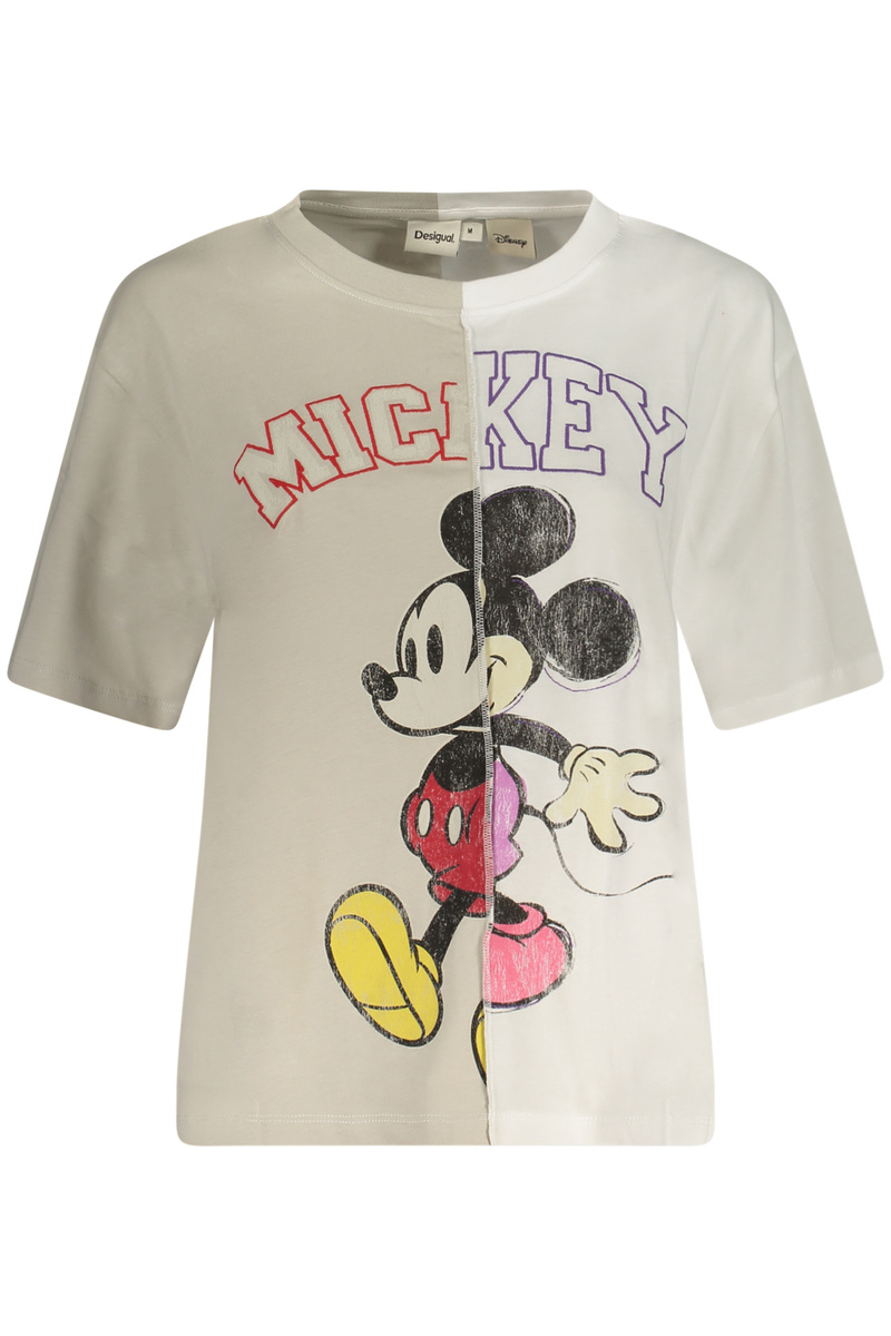 Biały T-shirt damski Desigual 26WWTK59MIGMICKEY