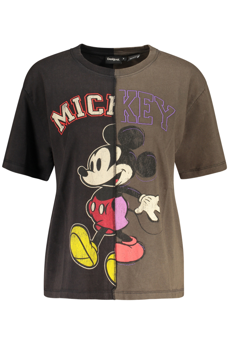 Czarny T-shirt damski Desigual 26WWTK59MIGMICKEY