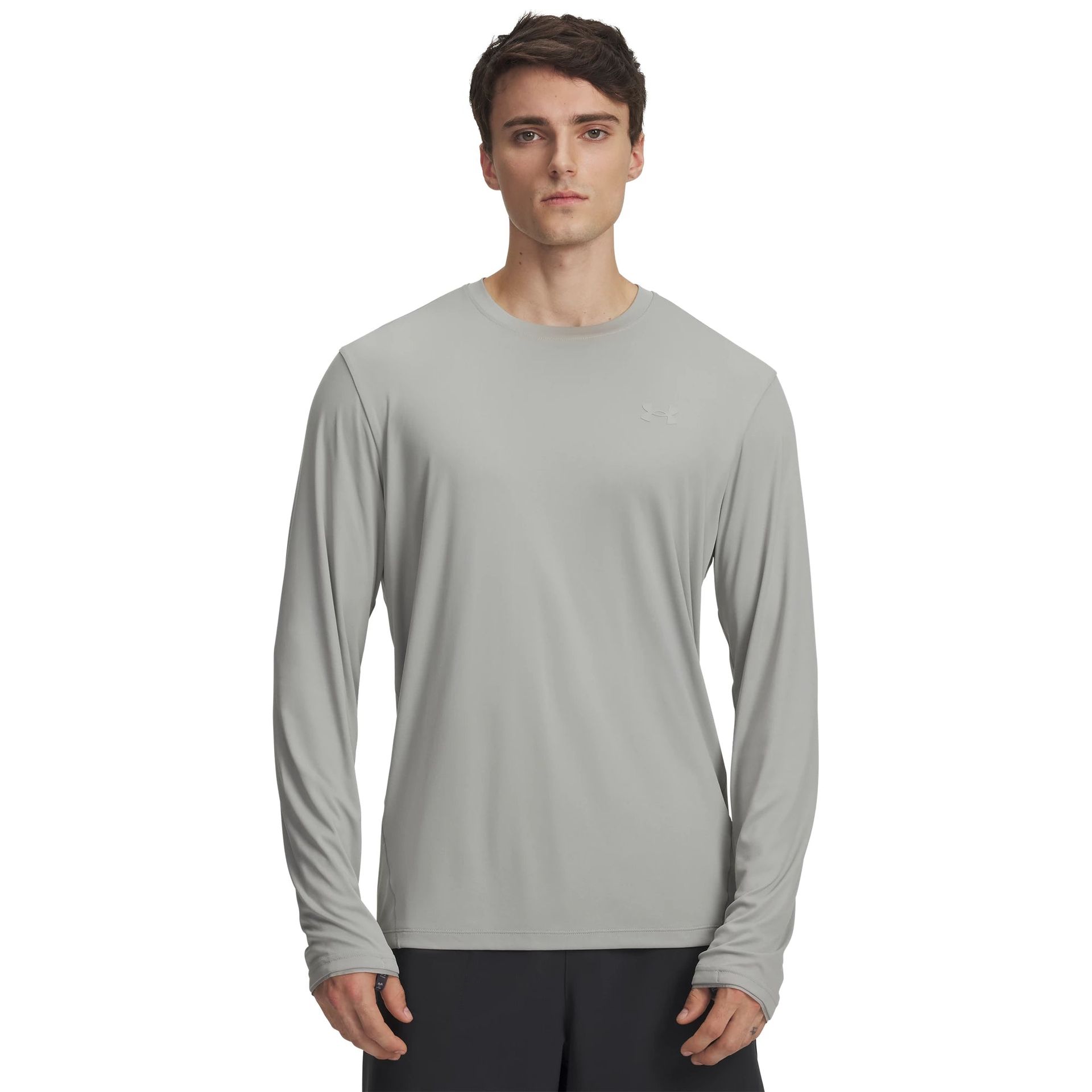 UA Explor UPF Long Sleeve Titanium Clay Green - L
