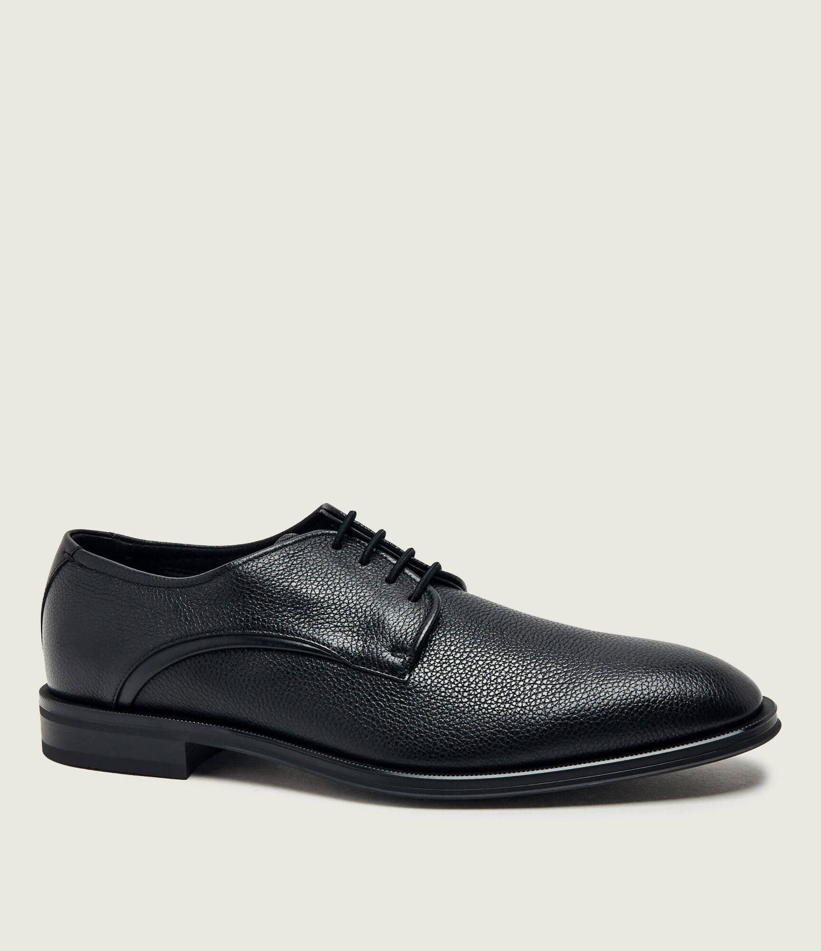 BOSS BLACK Skórzane derby Derrek_Derb_grpt