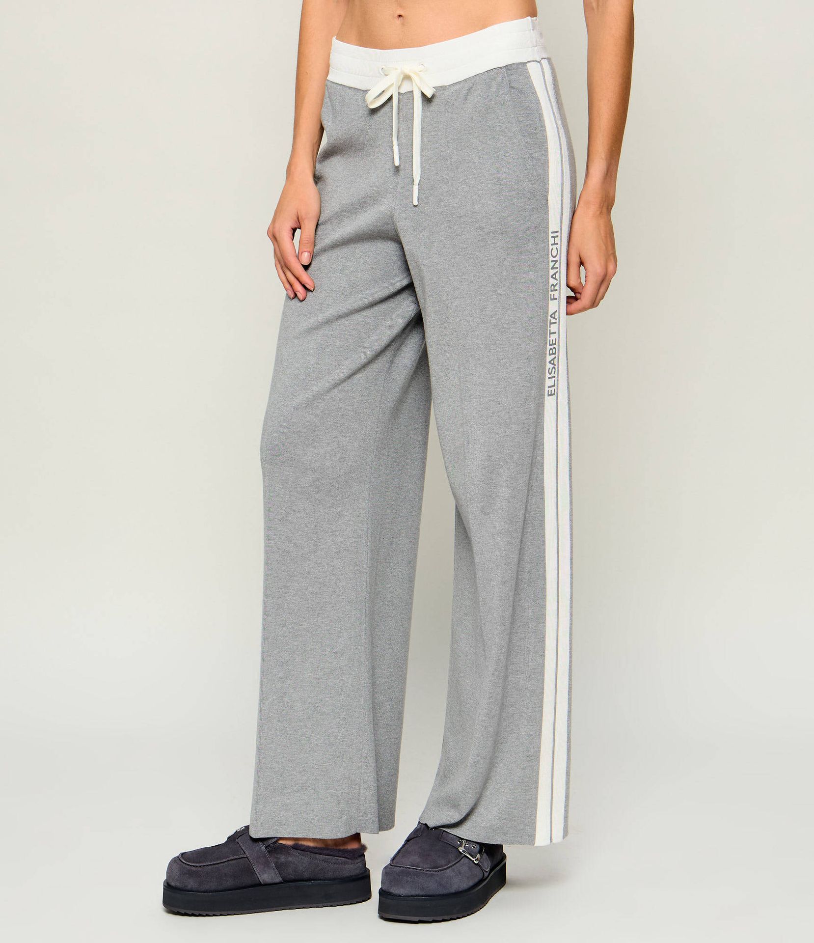 Elisabetta Franchi Spodnie dzianinowe Regular Fit