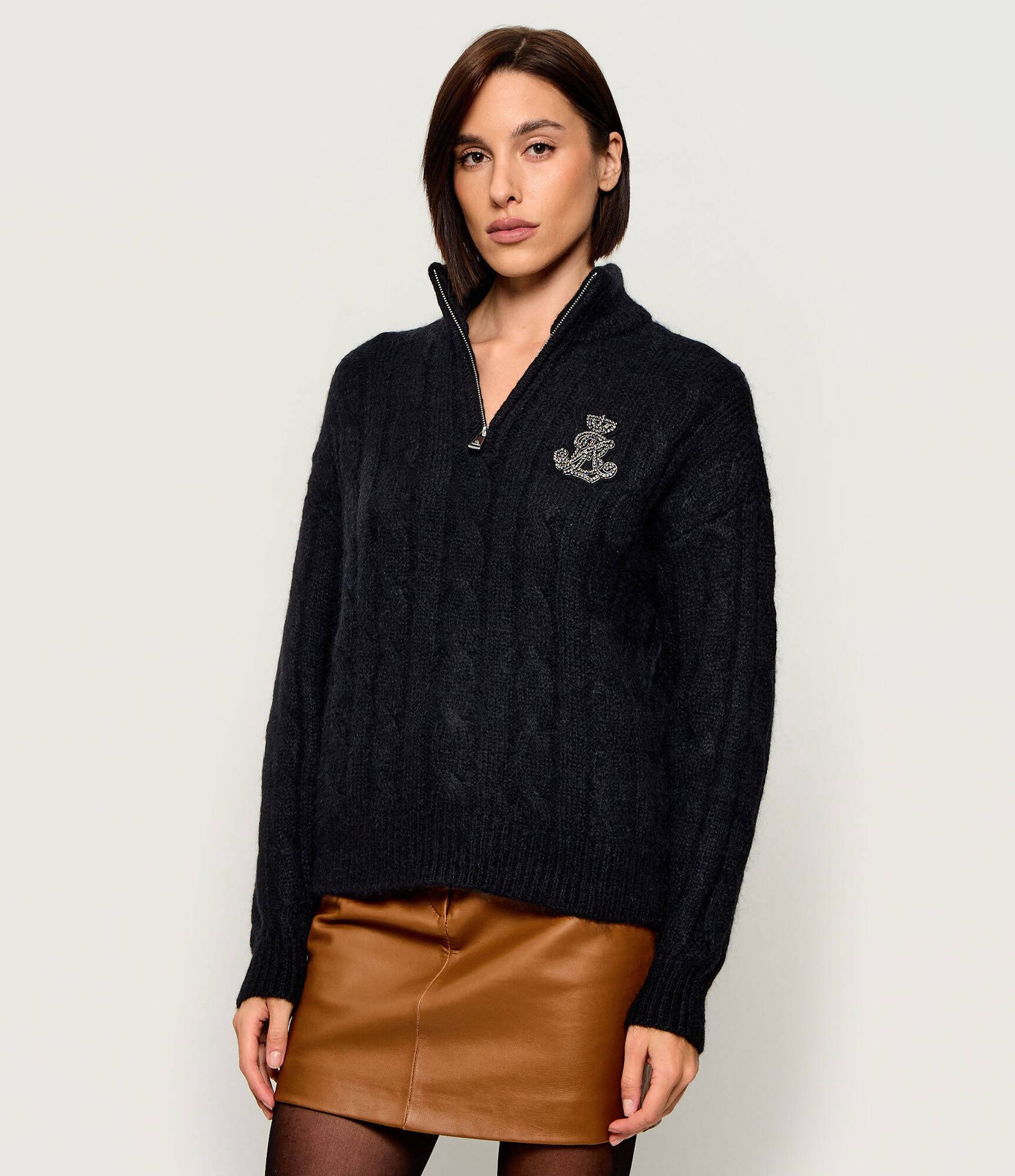 LAUREN RALPH LAUREN Półgolf Faustina Relaxed fit z dodatkiem wełny