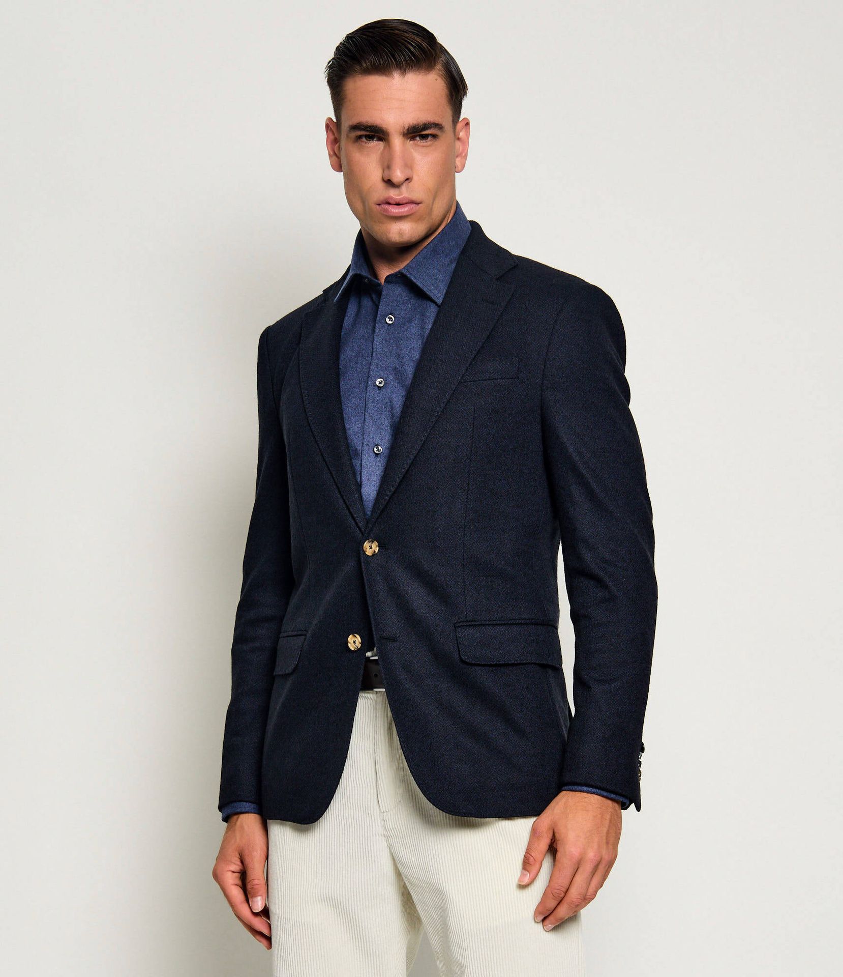 Sand Copenhagen Marynarka Star Easy Modern fit z dodatkiem wełny