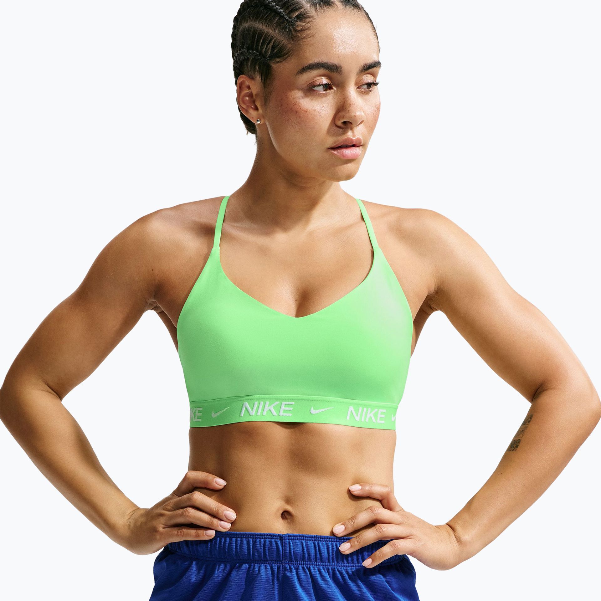 Biustonosz treningowy Nike Indy Light Support illusion green WYSYŁKA W 24H 30 DNI NA ZWROT