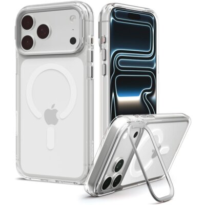 Spigen Etui Ultra Hybrid S MagSafe do Apple iPhone 17 Pro Max/18 Pro Max Przezroczysto-srebrny ACS11908