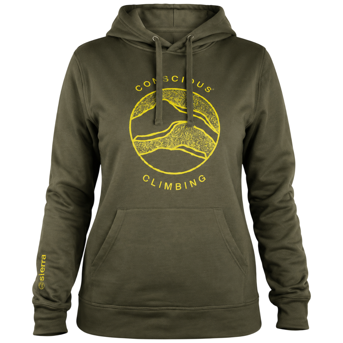 Bluza damska SIERRA Climbing Conscious Rozmiar: S / Kolor: zielony