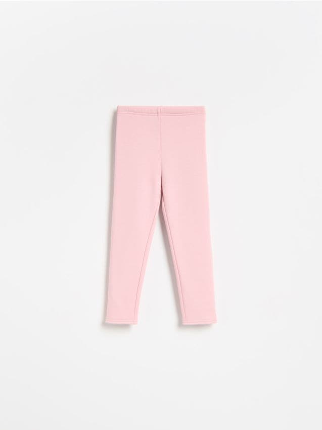 Reserved - Legginsy z ociepleniem - różowy