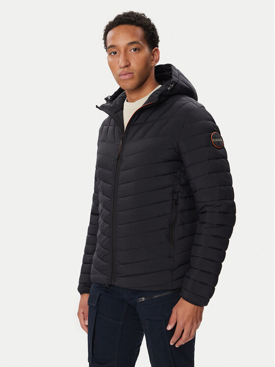 Napapijri Kurtka zimowa A-Lapaz H NP0A4I26 Czarny Regular Fit